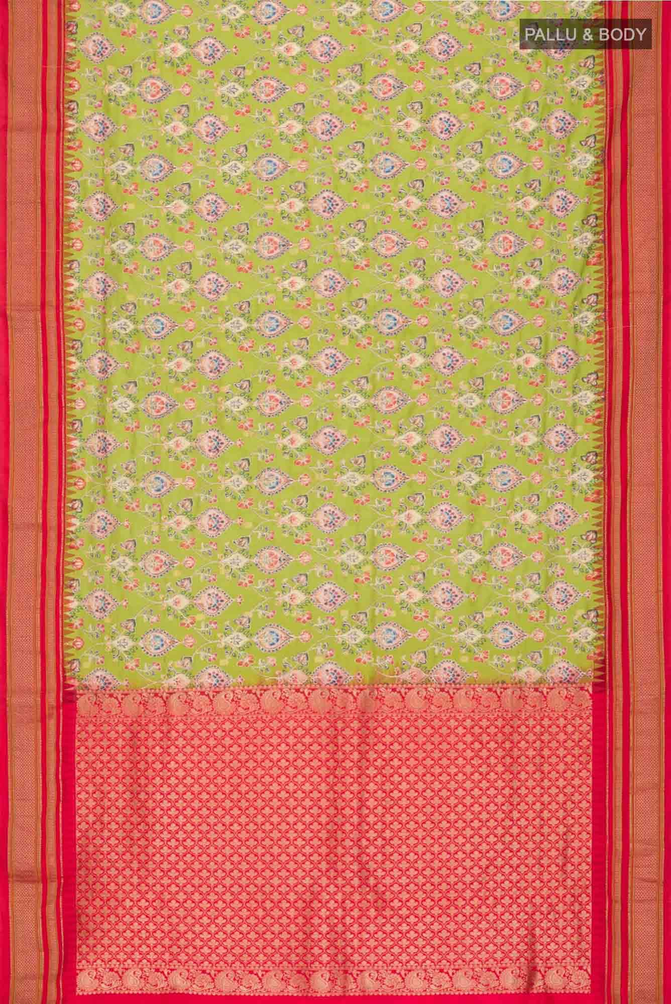 Green Bangalore Silk Saree