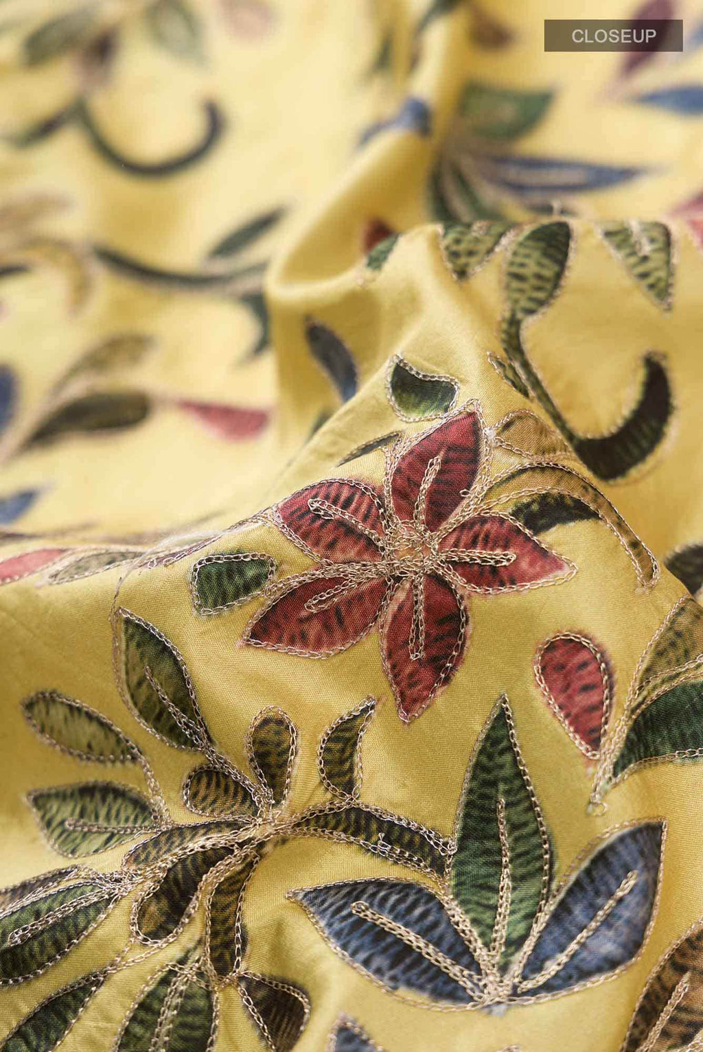 Yellow Bangalore Silk Saree