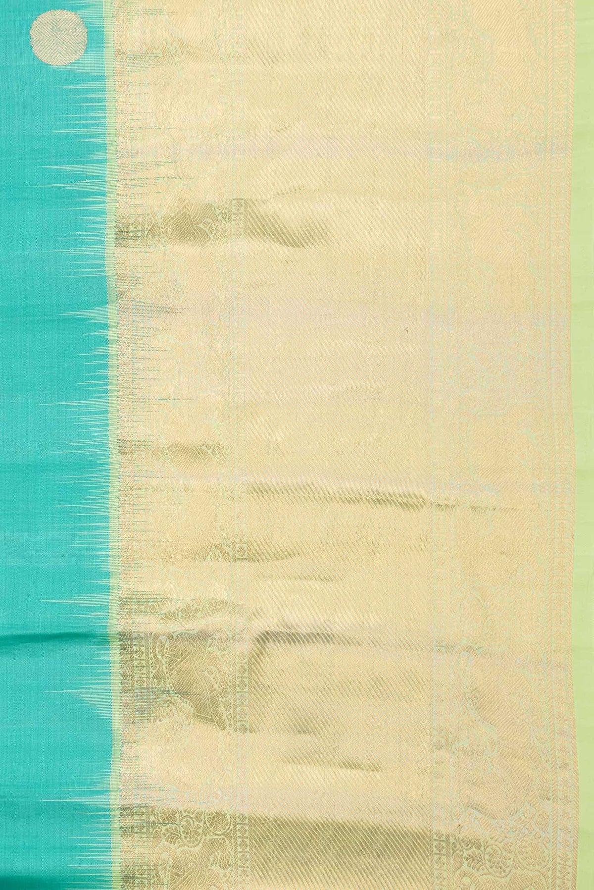 Sea Green Dual Tone Gadwal Silk Saree
