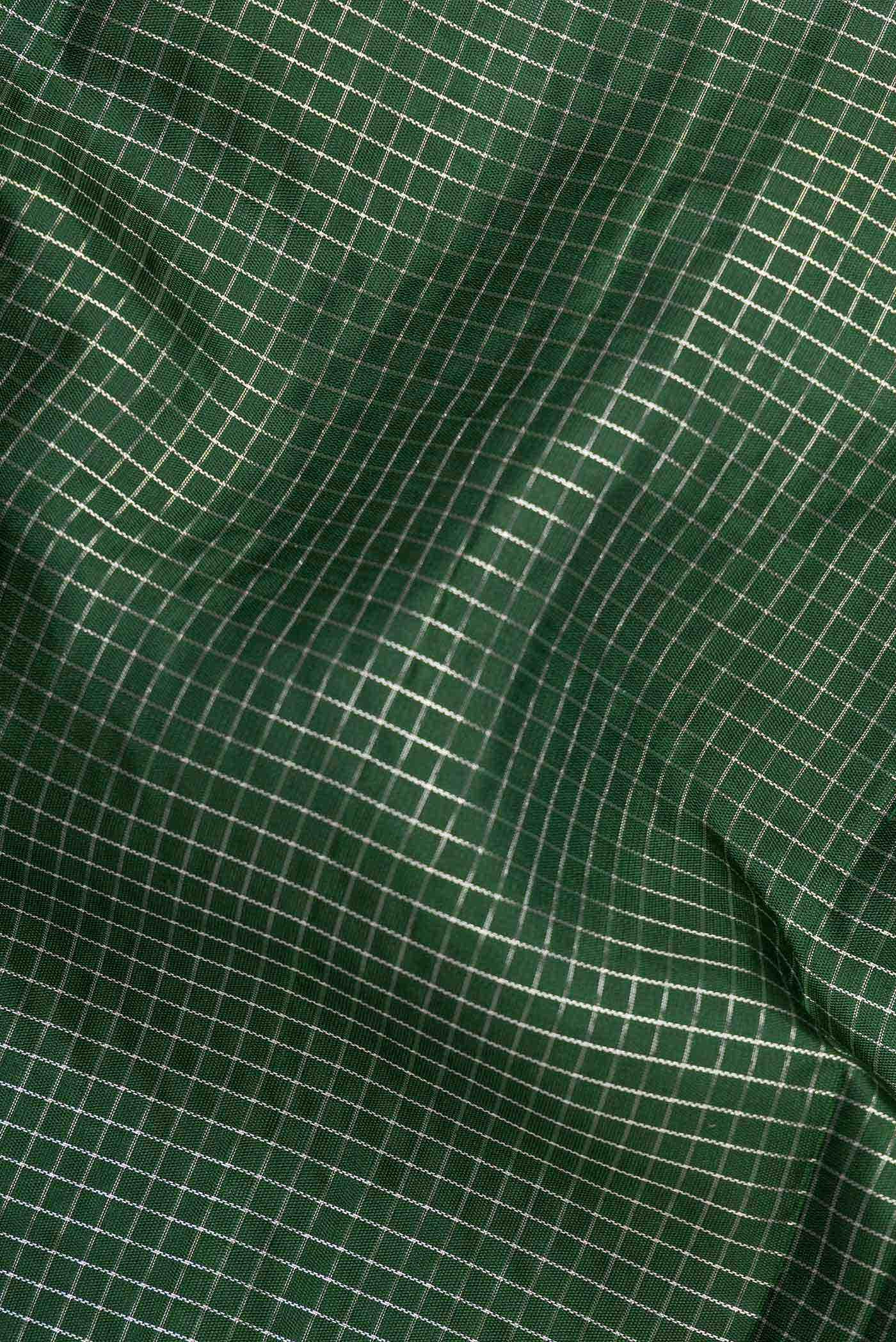 Green Dual Tone Kanchipuram Silk Saree