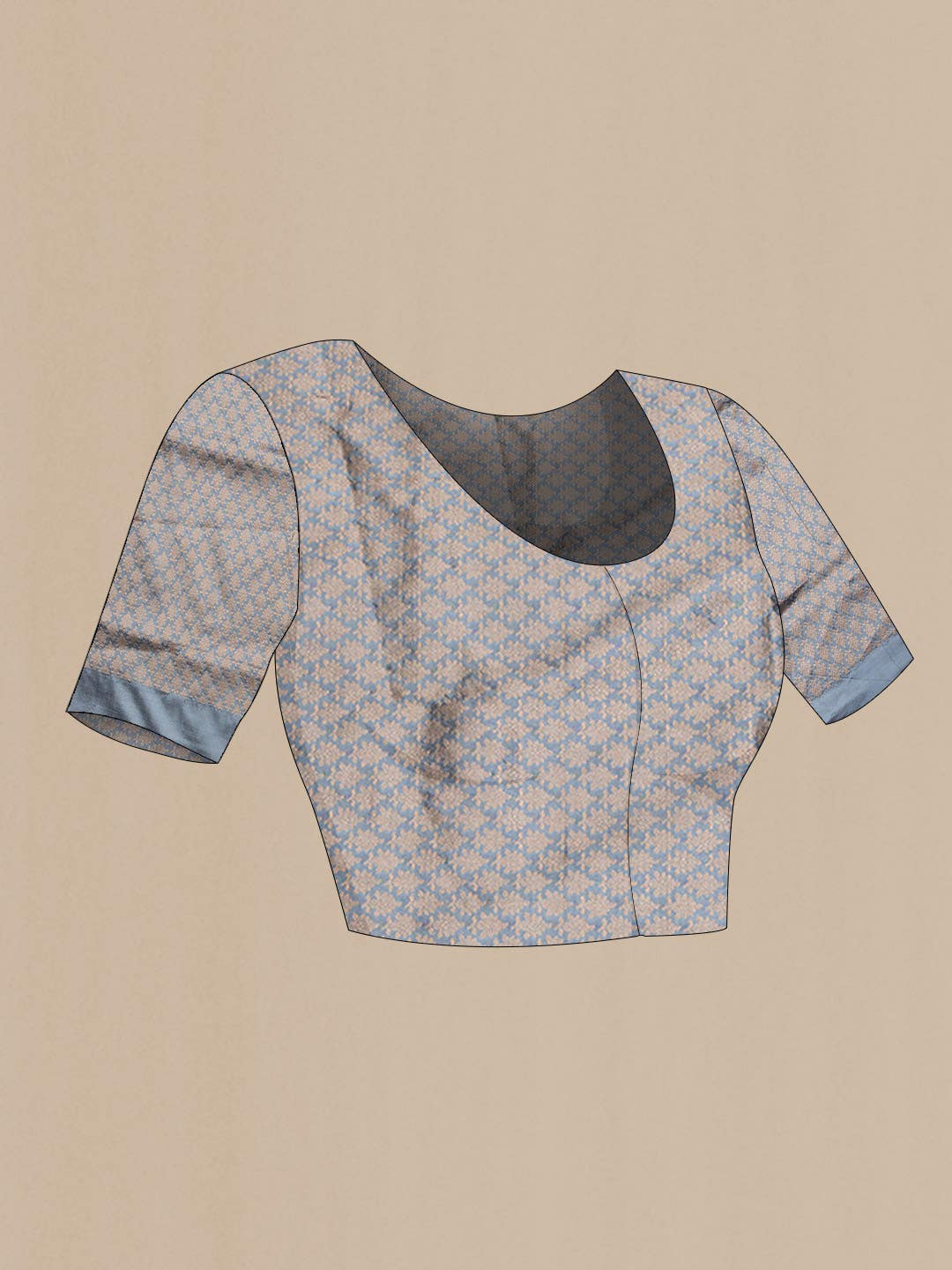 Grey Dual Tone Banarasi Silk Saree