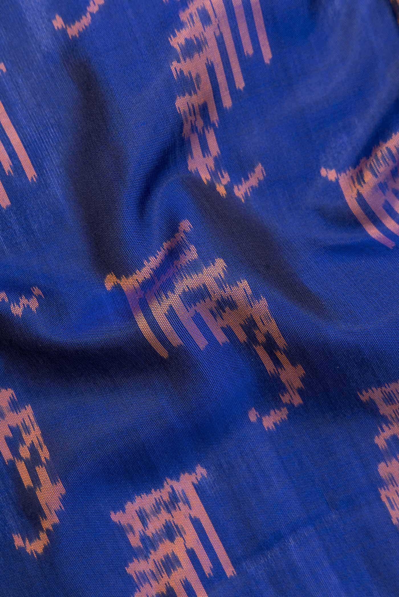 Royal Blue Dual Tone Rajkot Patola Silk Saree