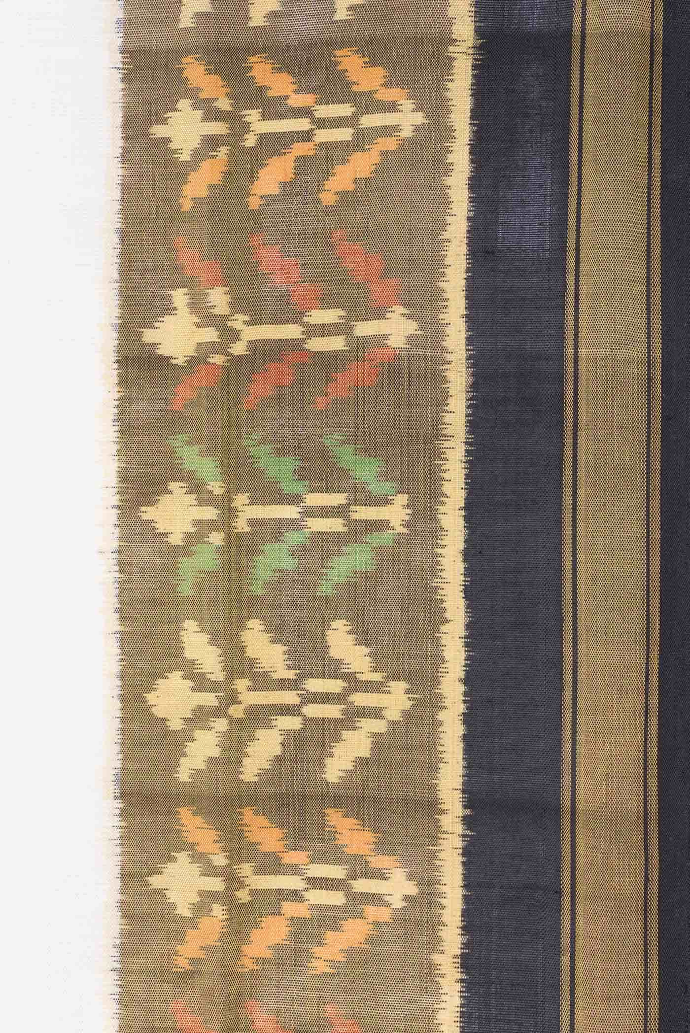Off White Rajkot Patola Silk Saree