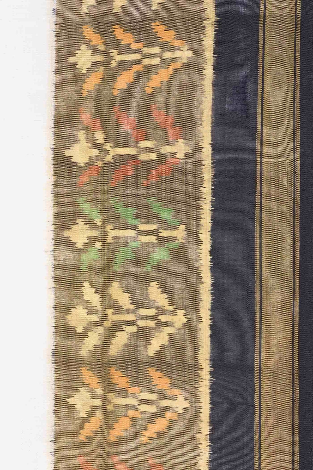 Off White Rajkot Patola Silk Saree