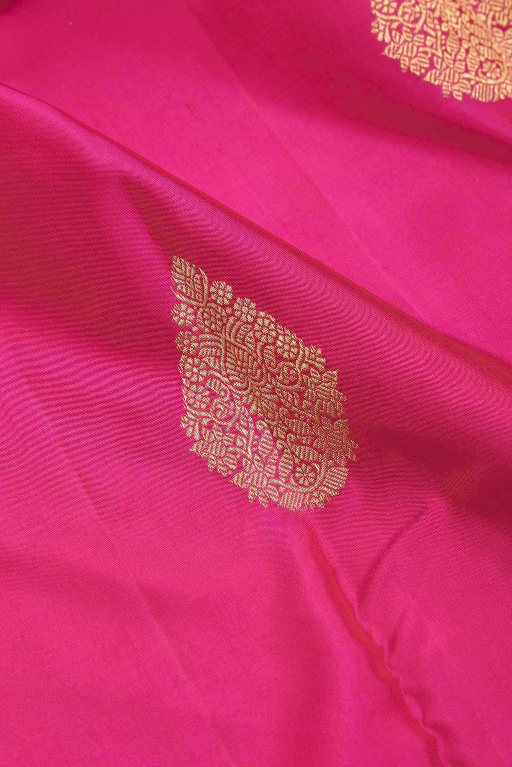 Pure Silk Pure Zari Pink Dual Tone Kanchipuram Saree