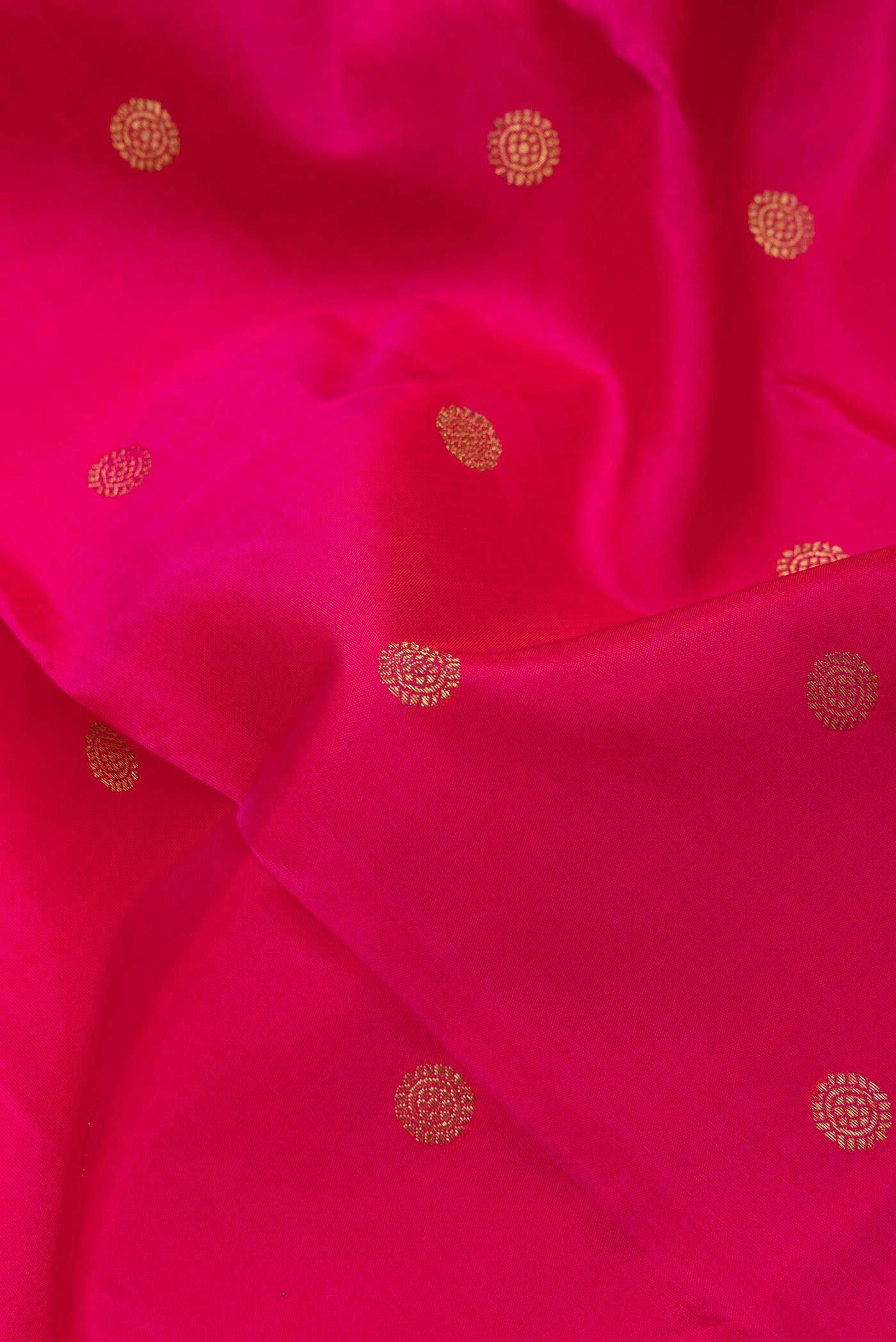 Pure Silk Pure Zari Pink Dual Tone Kanchipuram Saree