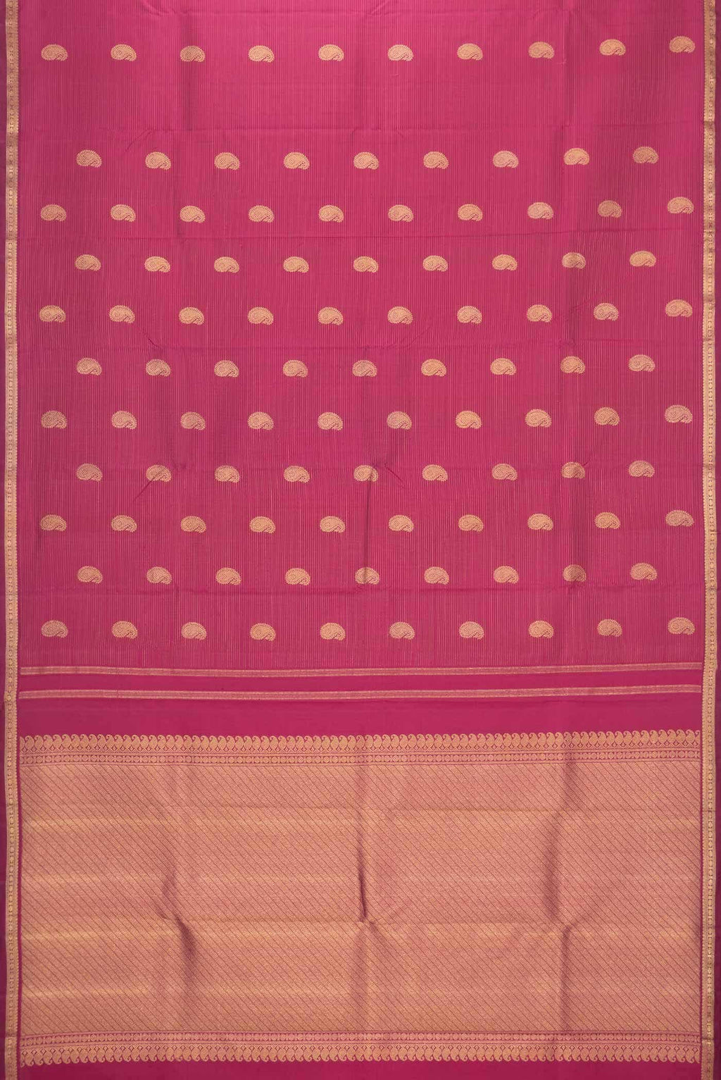 Pure Silk Pure Zari Magenta Kanchipuram Saree
