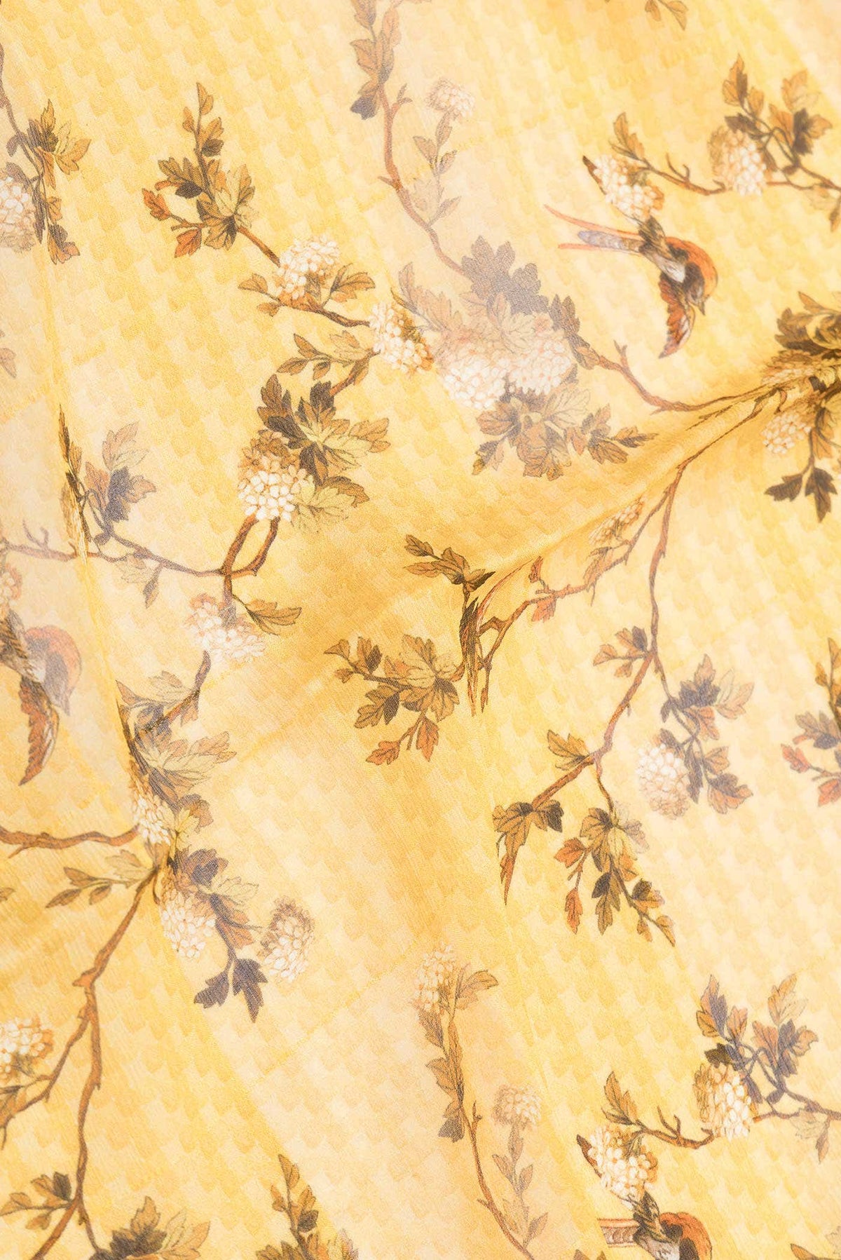 Mustard Dual Tone Georgette Saree