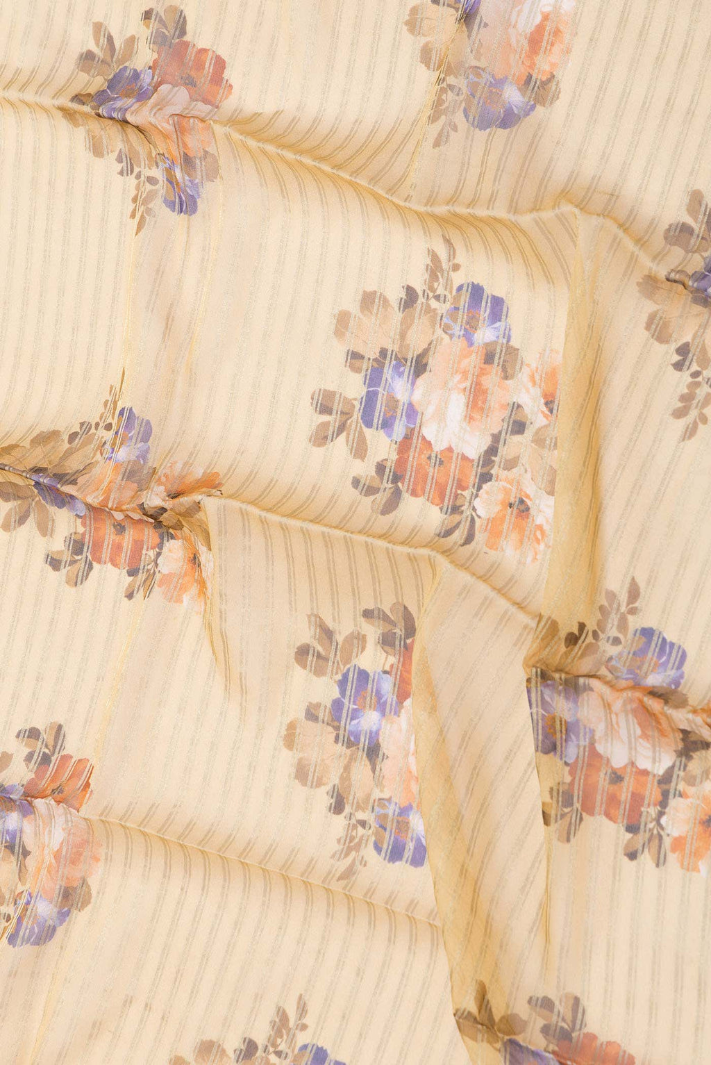 Gold Dual Tone Mysore Georgette Saree