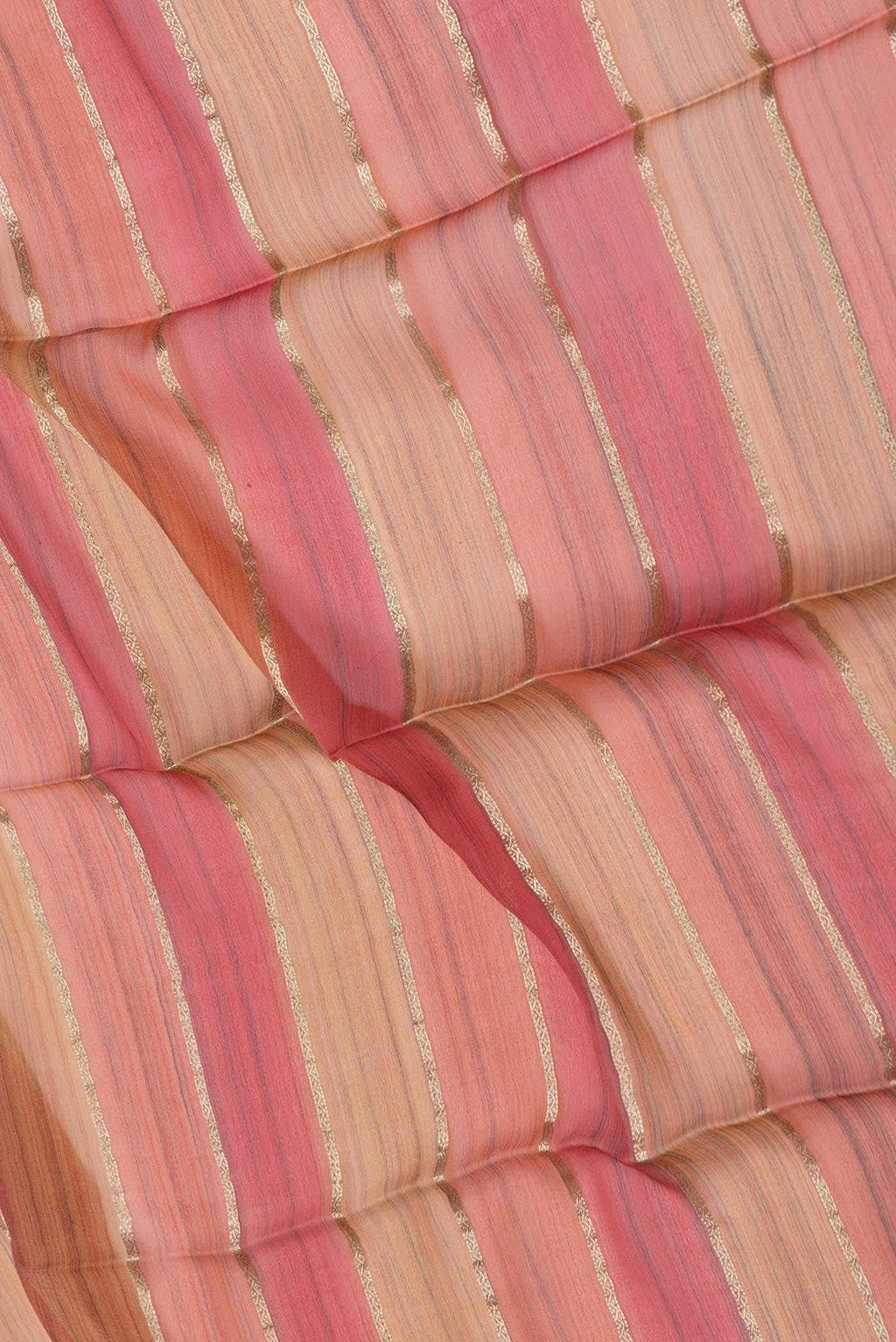 Dark Pink and Mauve Dual Tone Mysore Georgette Saree