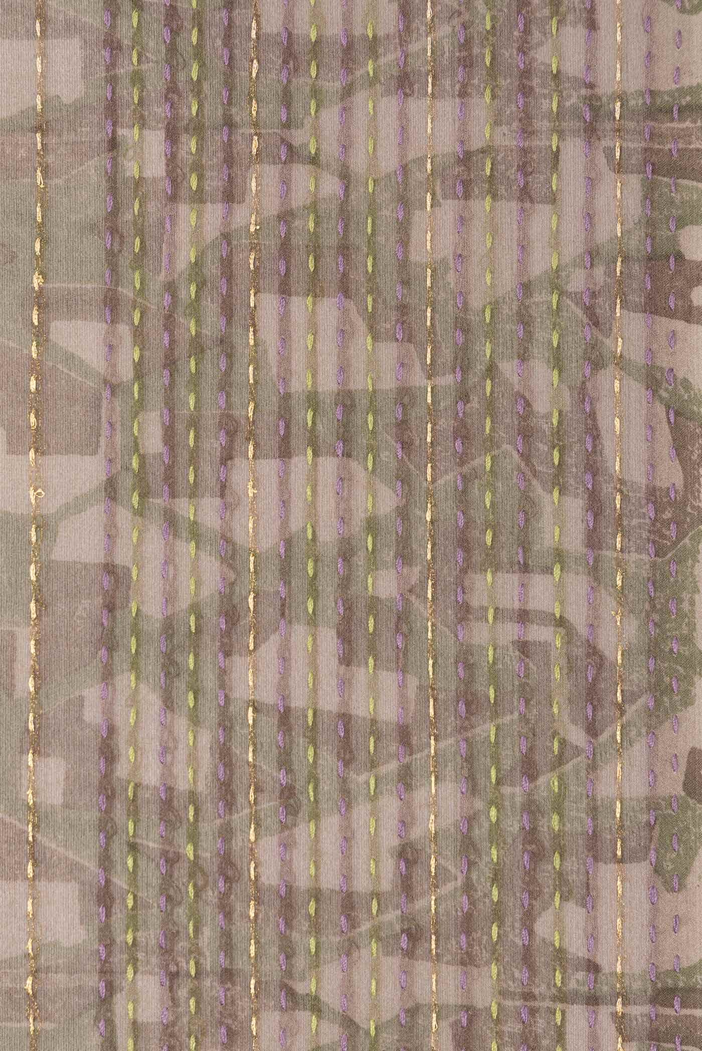 Multi Mysore Georgette Saree