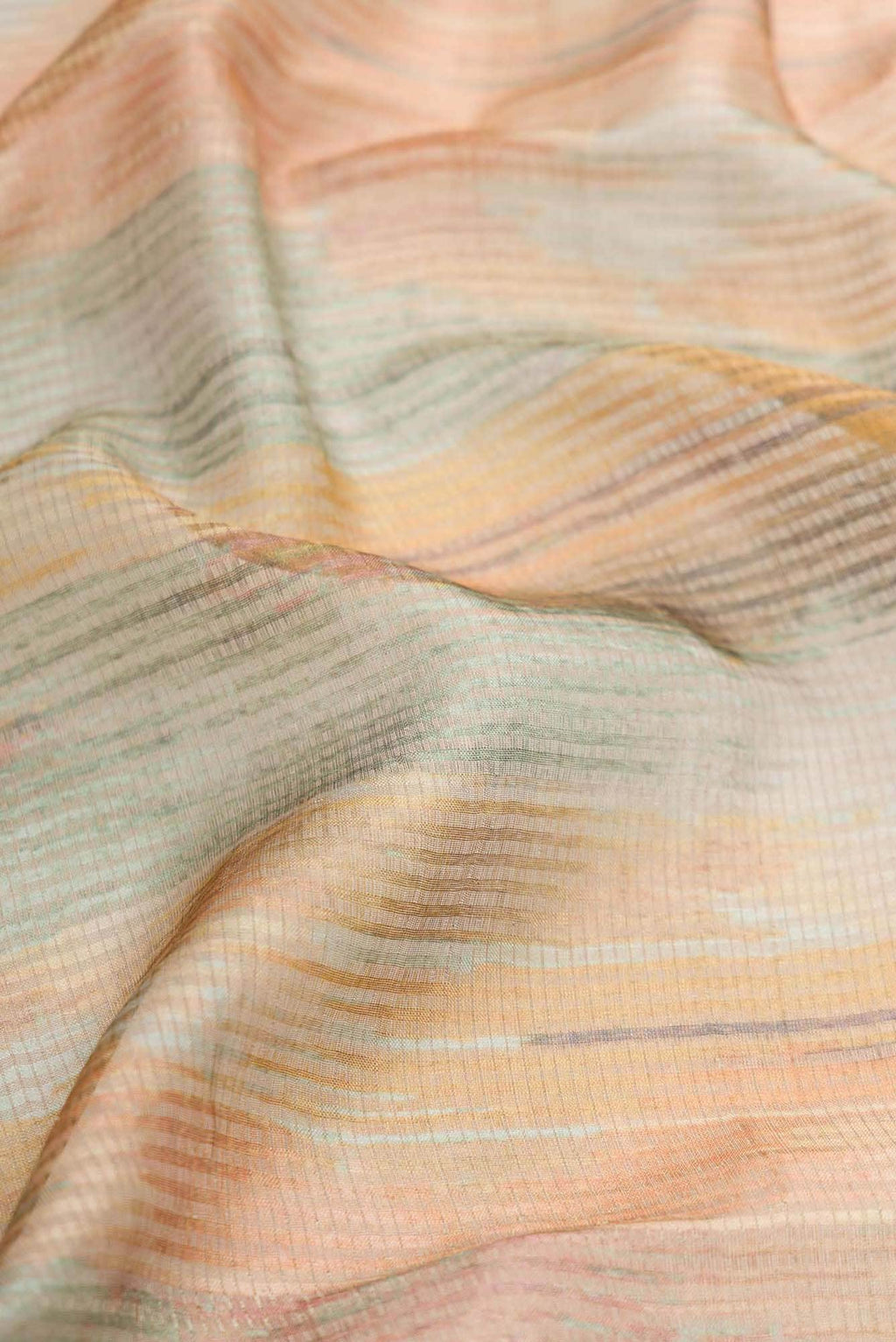 Green Dual Tone Tussar Silk Saree