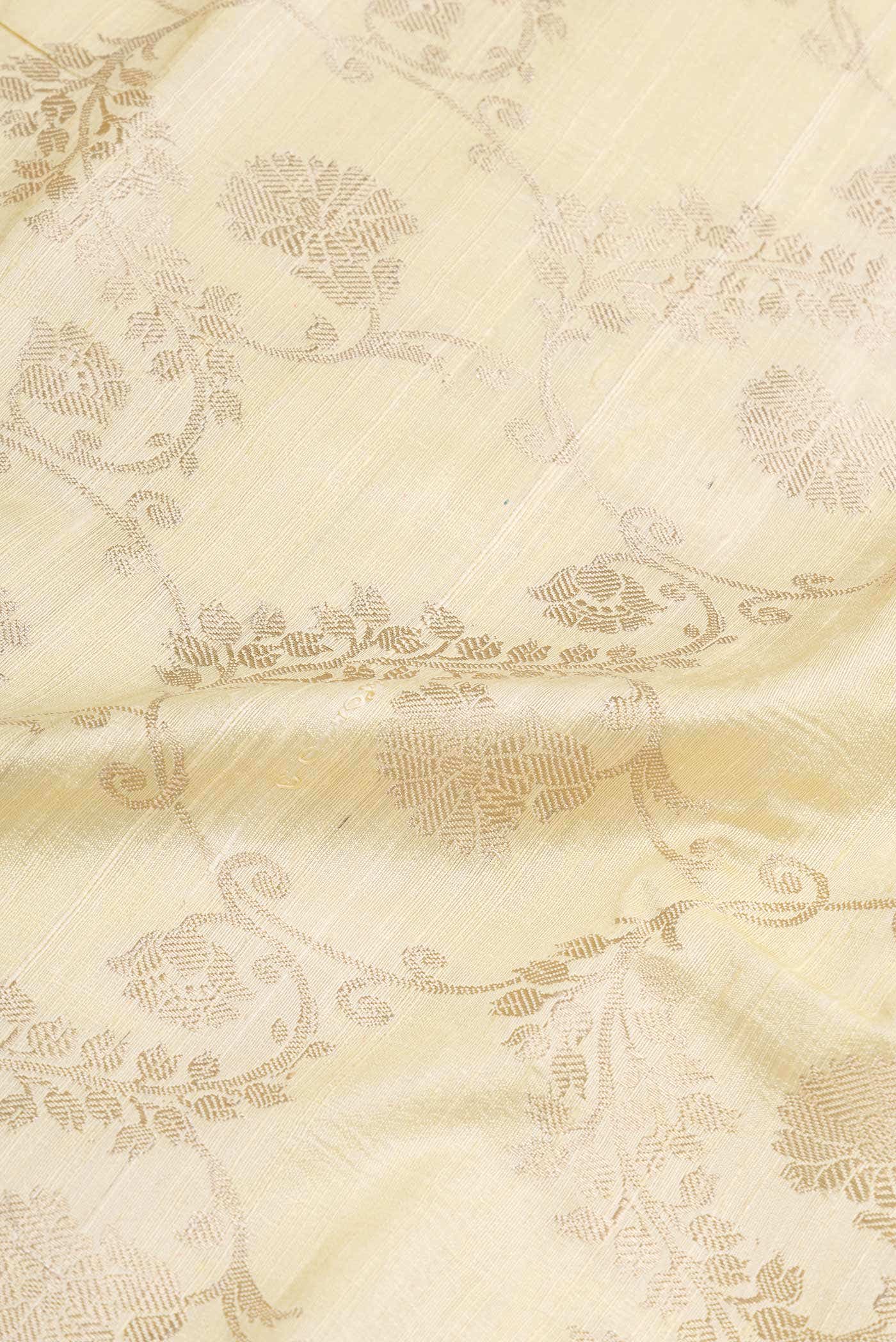 Sandal Dual Tone Raw Silk Saree