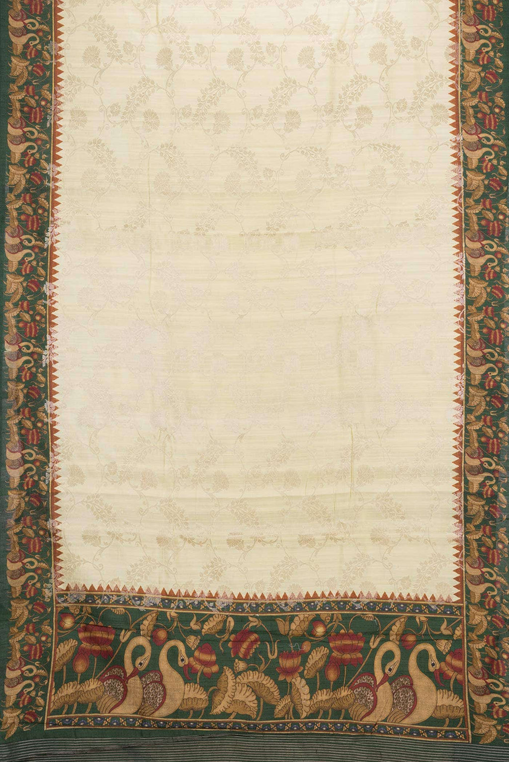 Sandal Dual Tone Raw Silk Saree