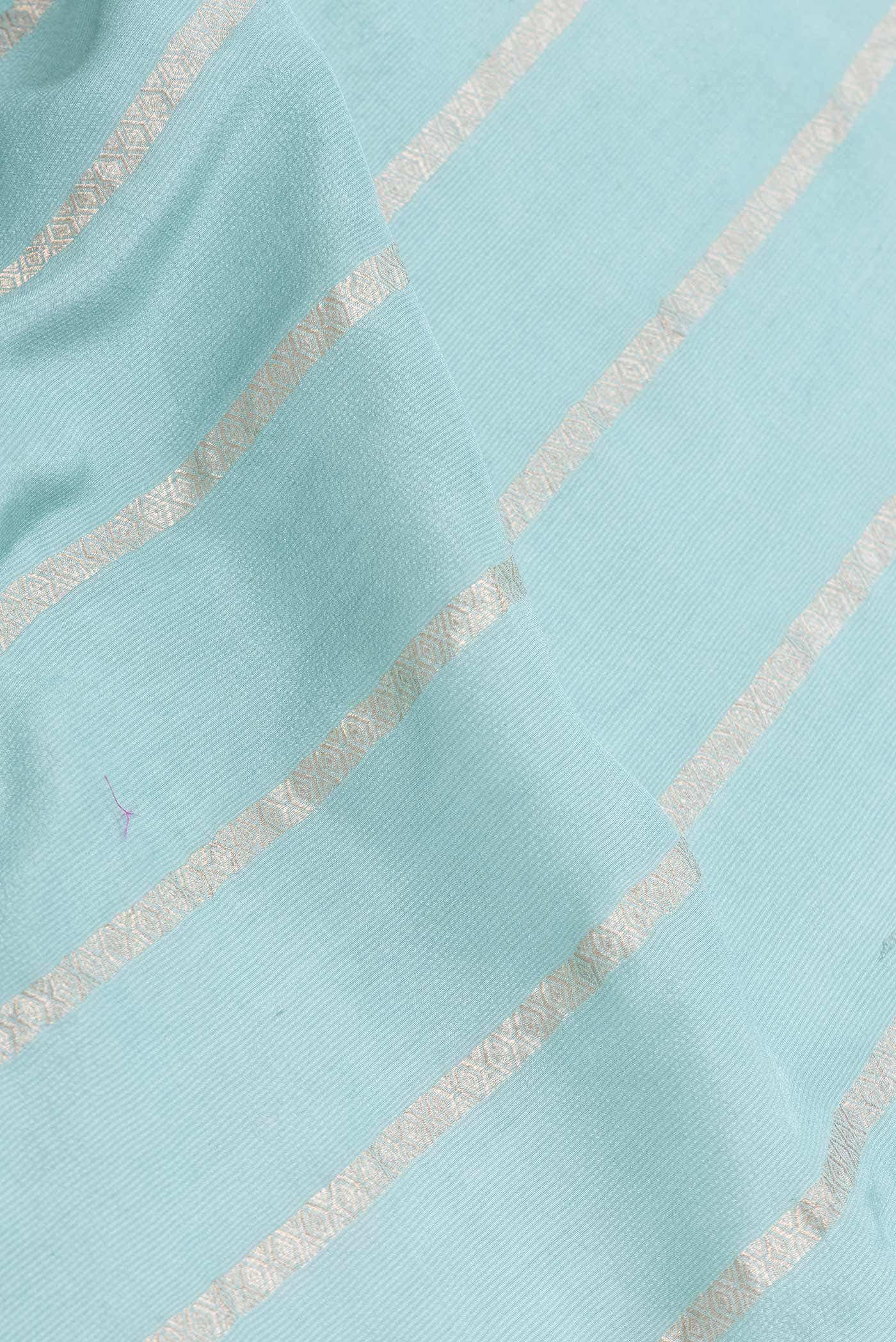 Light Green Dual Tone Banarasi Georgette Saree