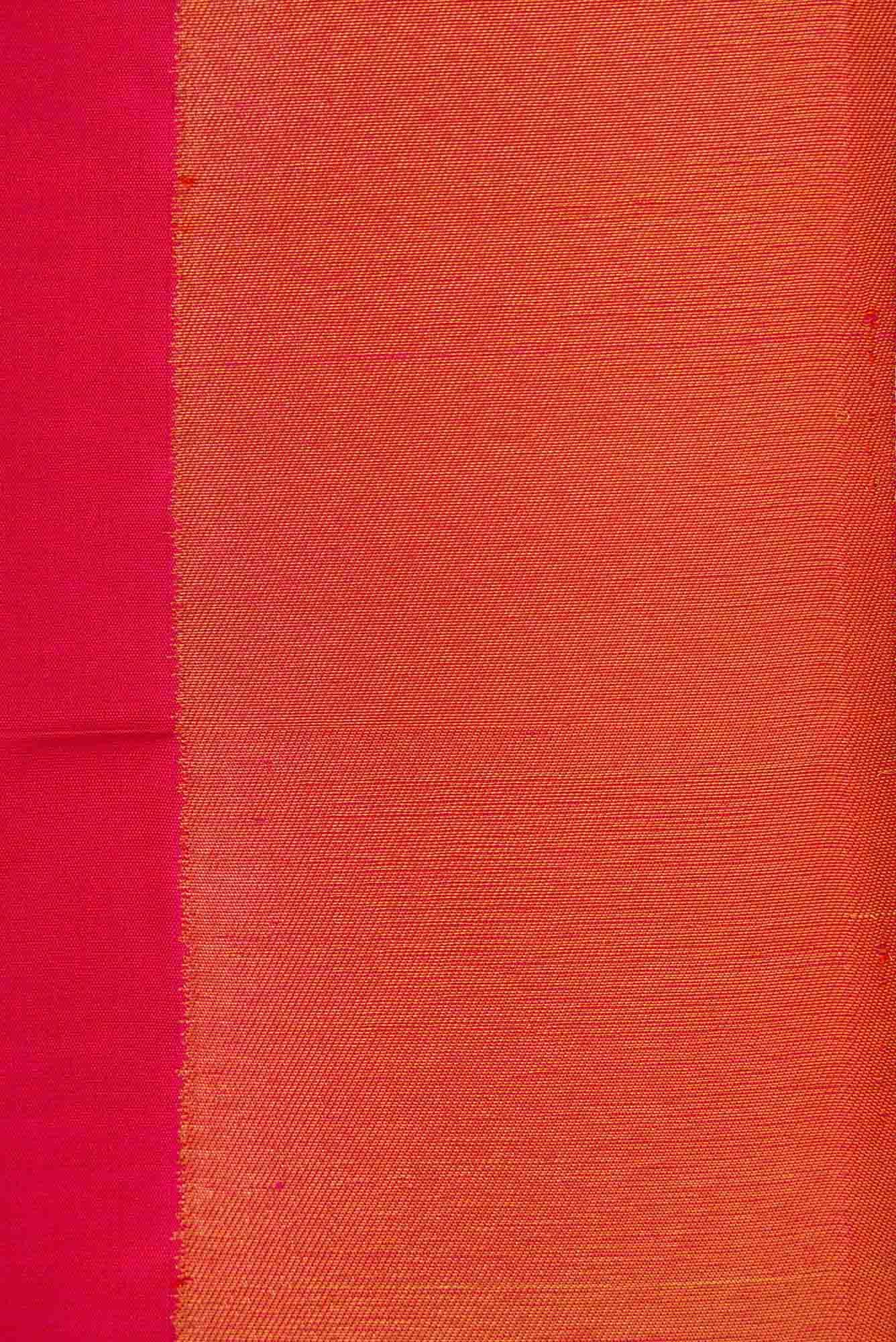 Pure Silk Pure Zari Dark Pink Dual Tone Kanchipuram Saree