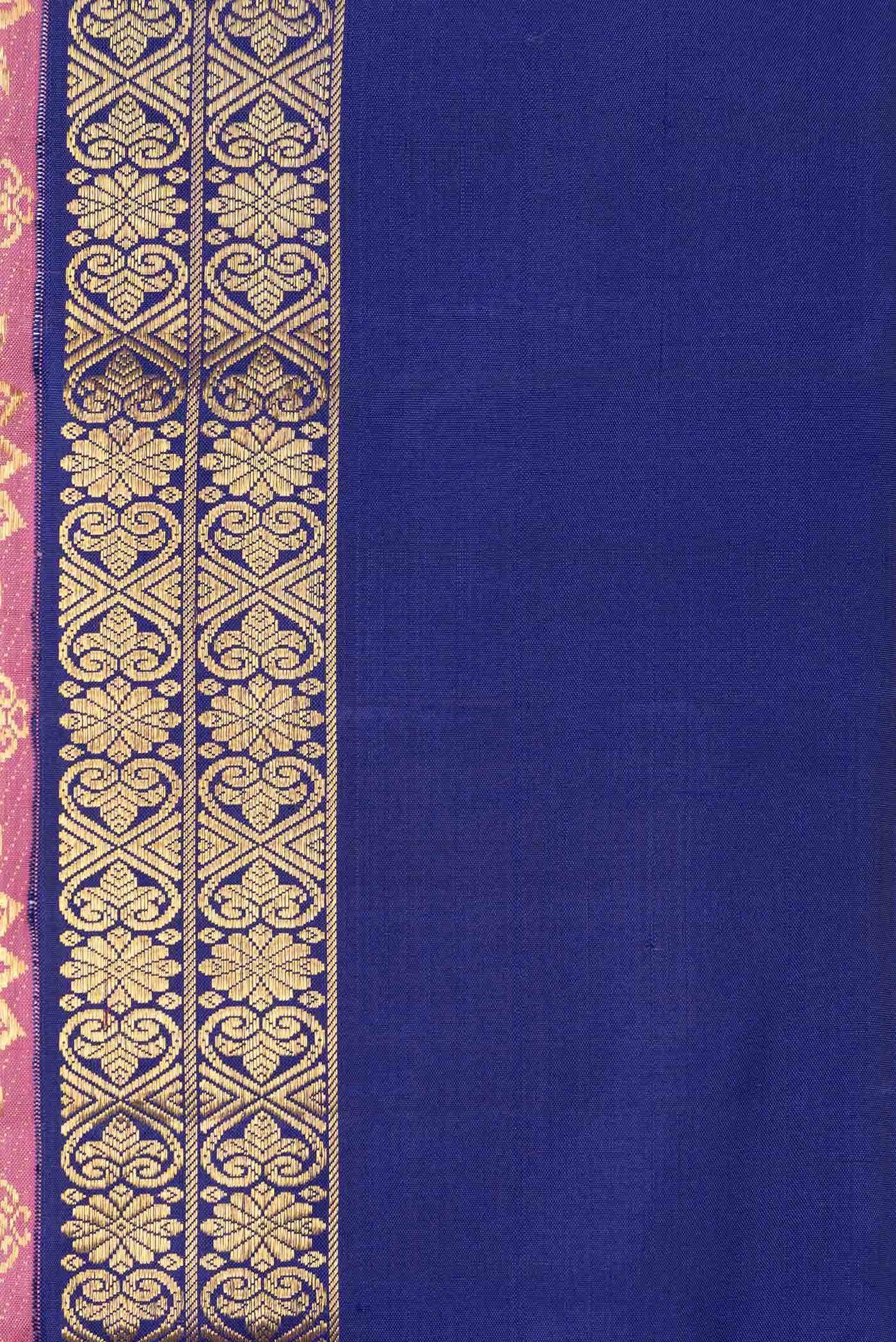 Pink Kanchipuram Silk Saree