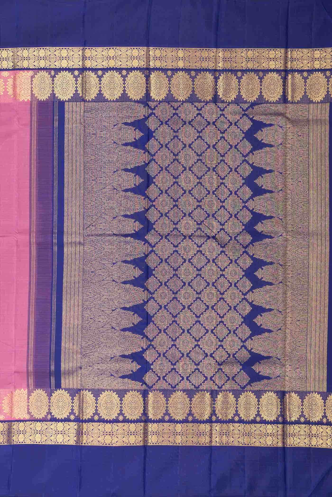 Pink Kanchipuram Silk Saree