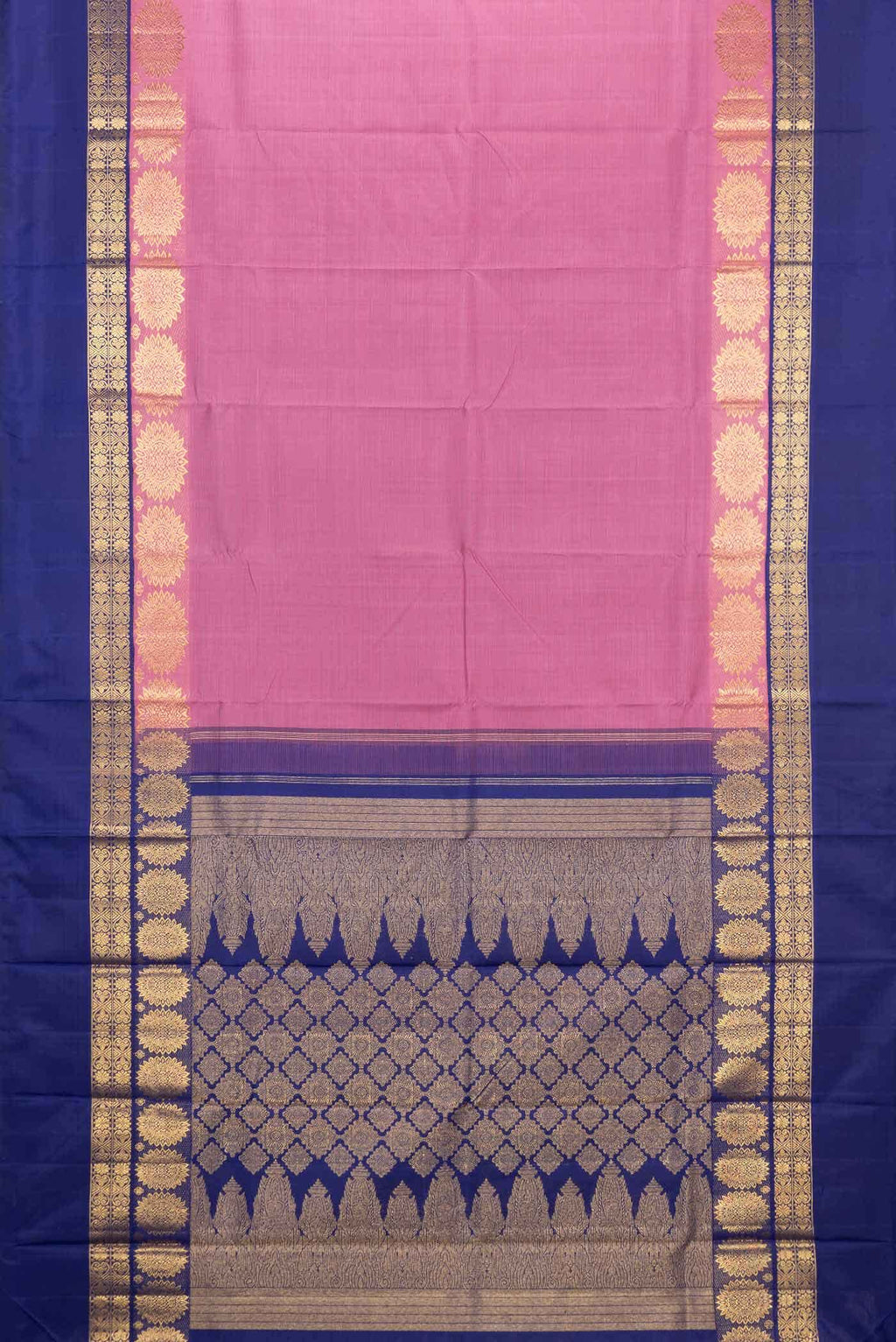 Pink Kanchipuram Silk Saree