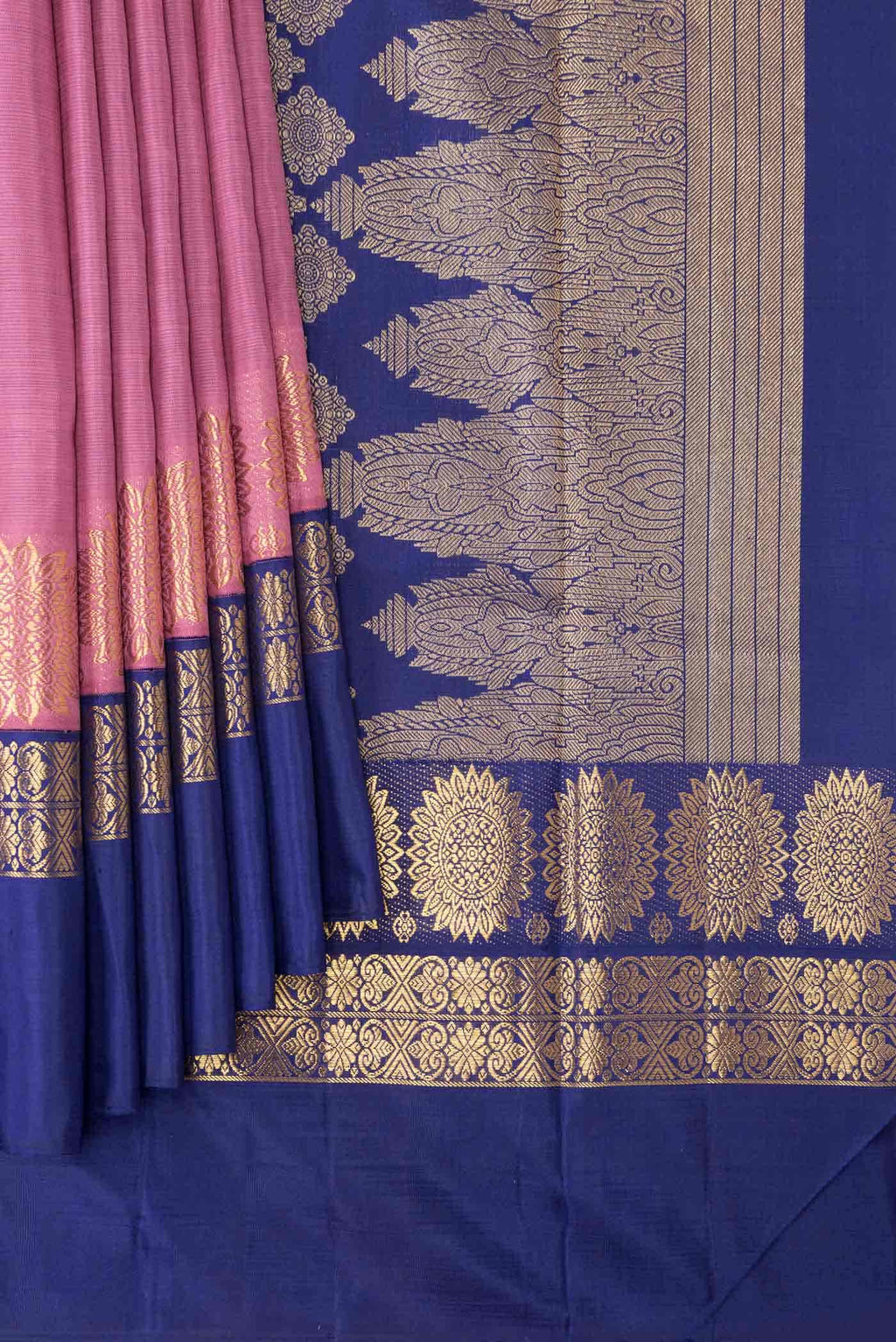 Pink Kanchipuram Silk Saree