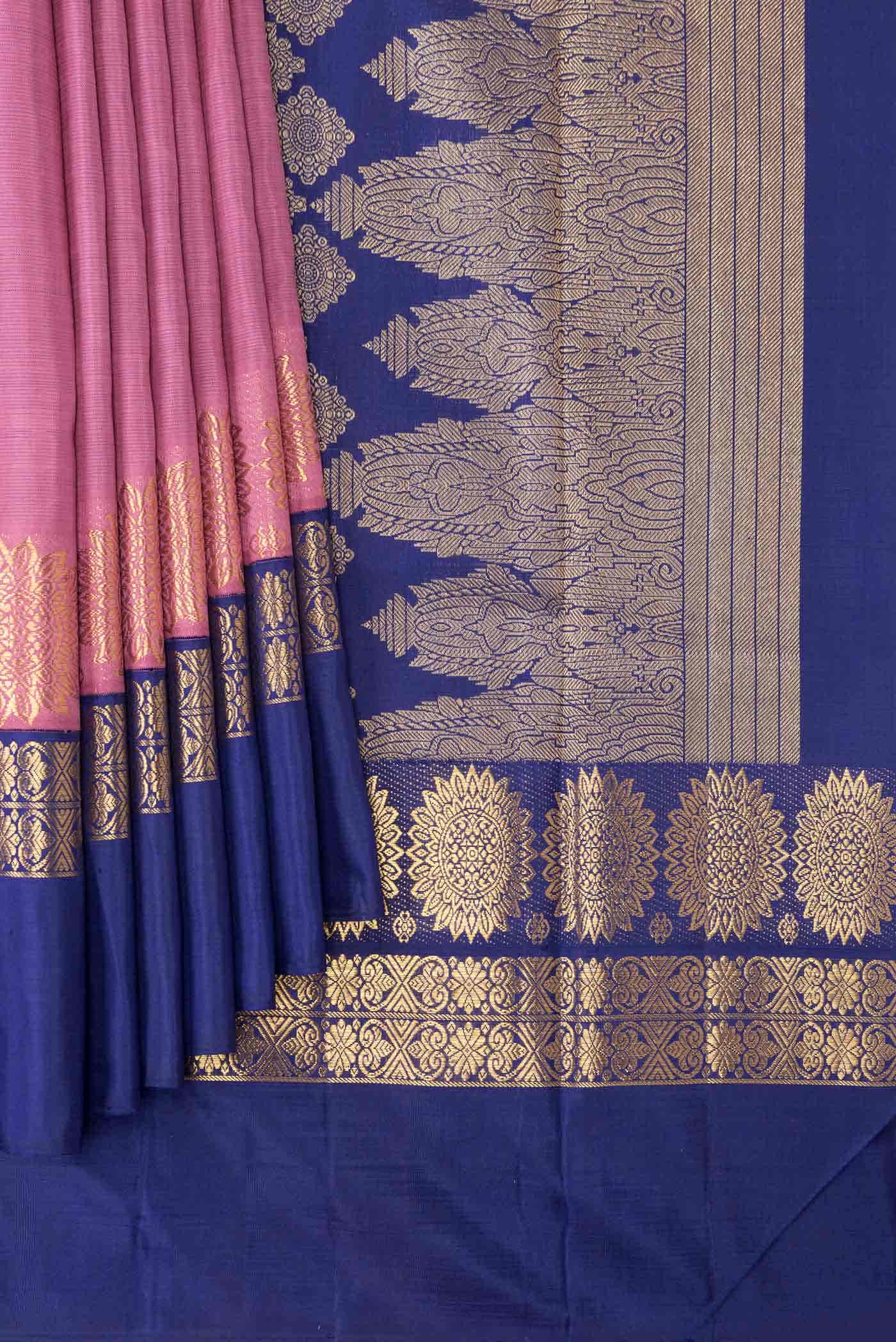 Pink Kanchipuram Silk Saree