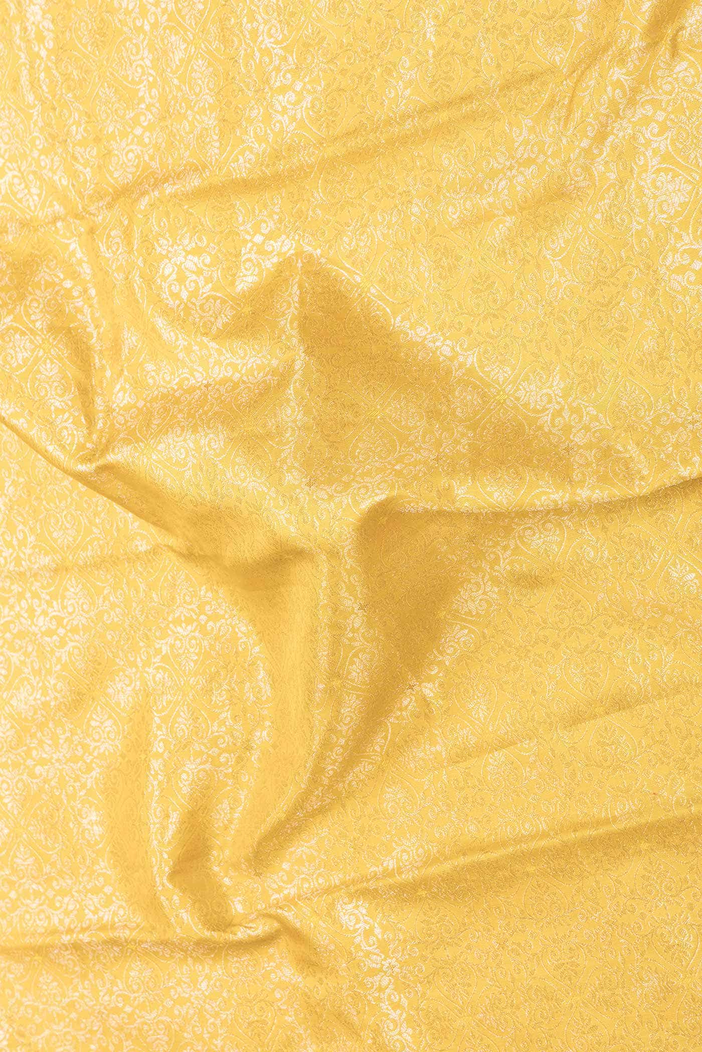 Yellow Dual Tone Kanchipuram Silk Saree