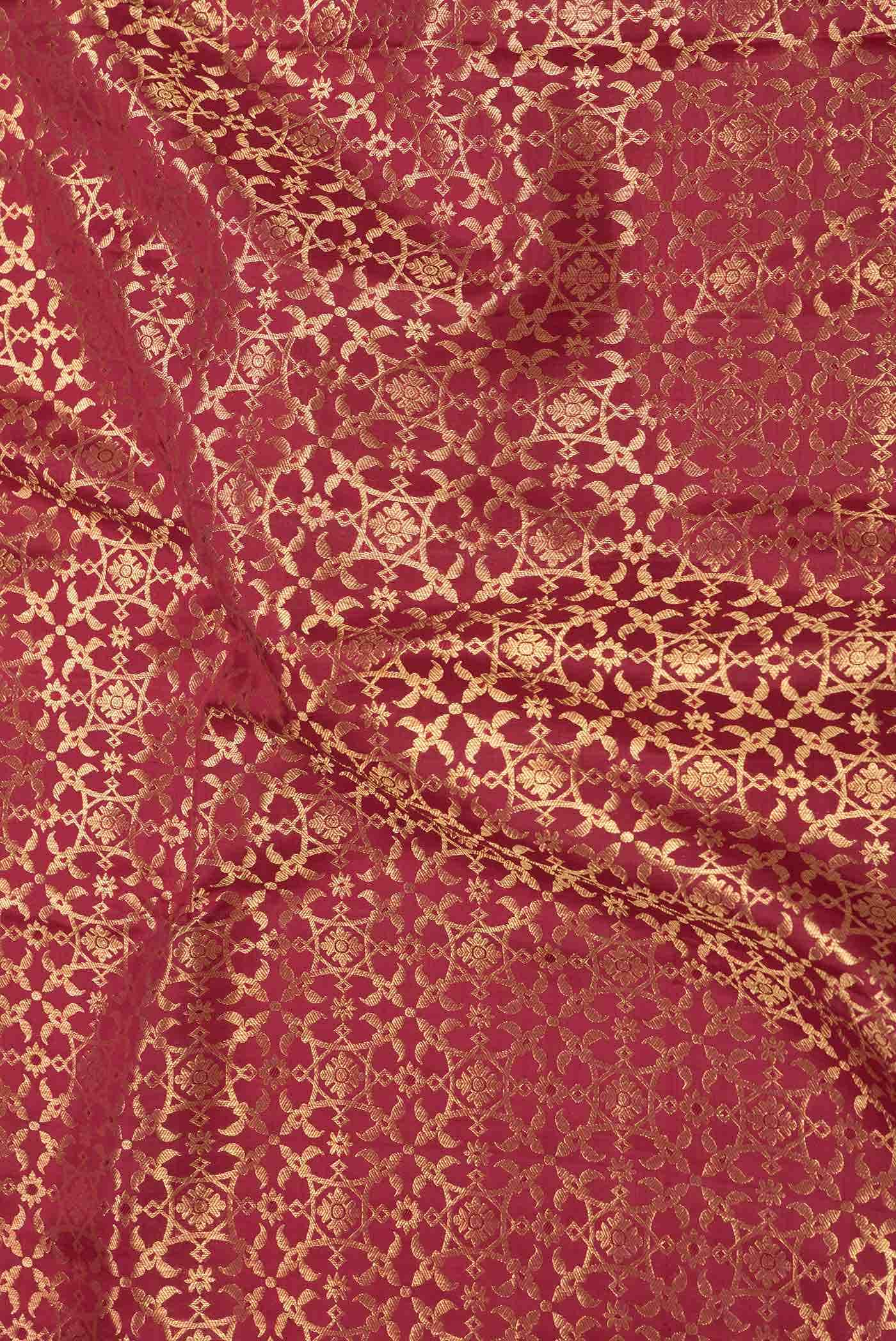 Maroon Dual Tone Kanchipuram Silk Saree
