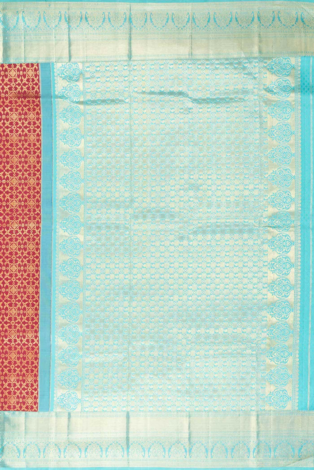 Maroon Dual Tone Kanchipuram Silk Saree