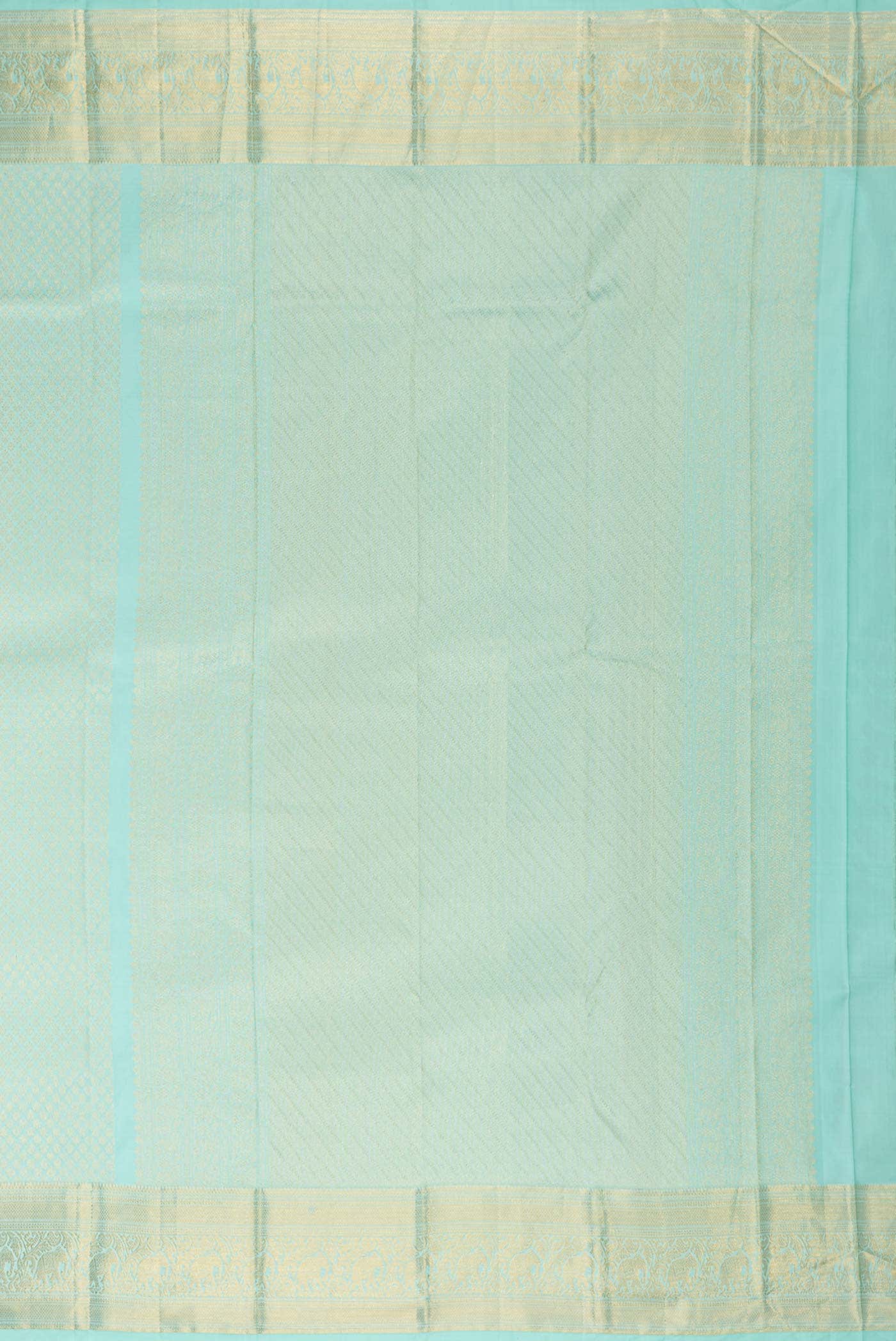 Light Green Dual Tone Kanchipuram Silk Saree