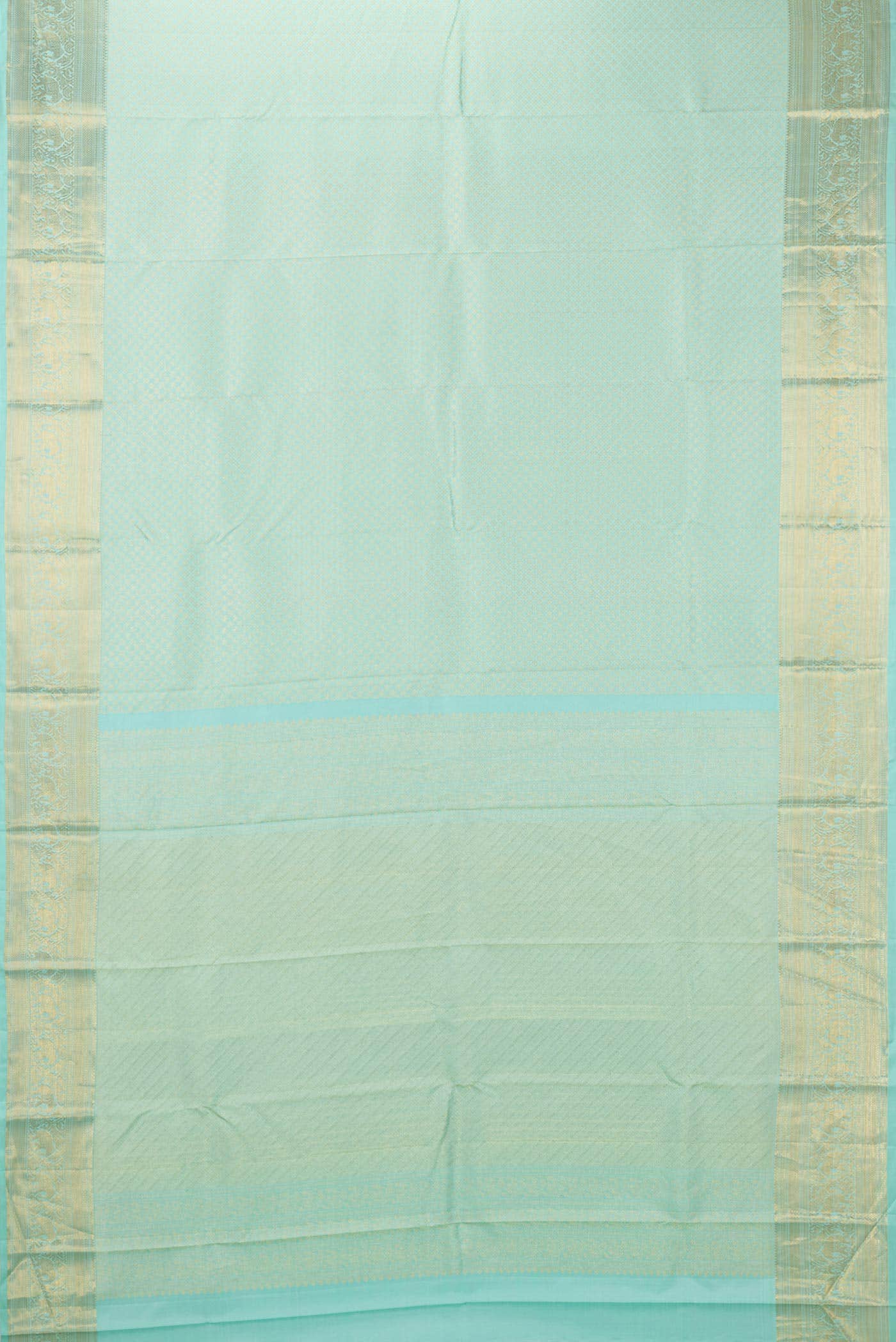 Light Green Dual Tone Kanchipuram Silk Saree