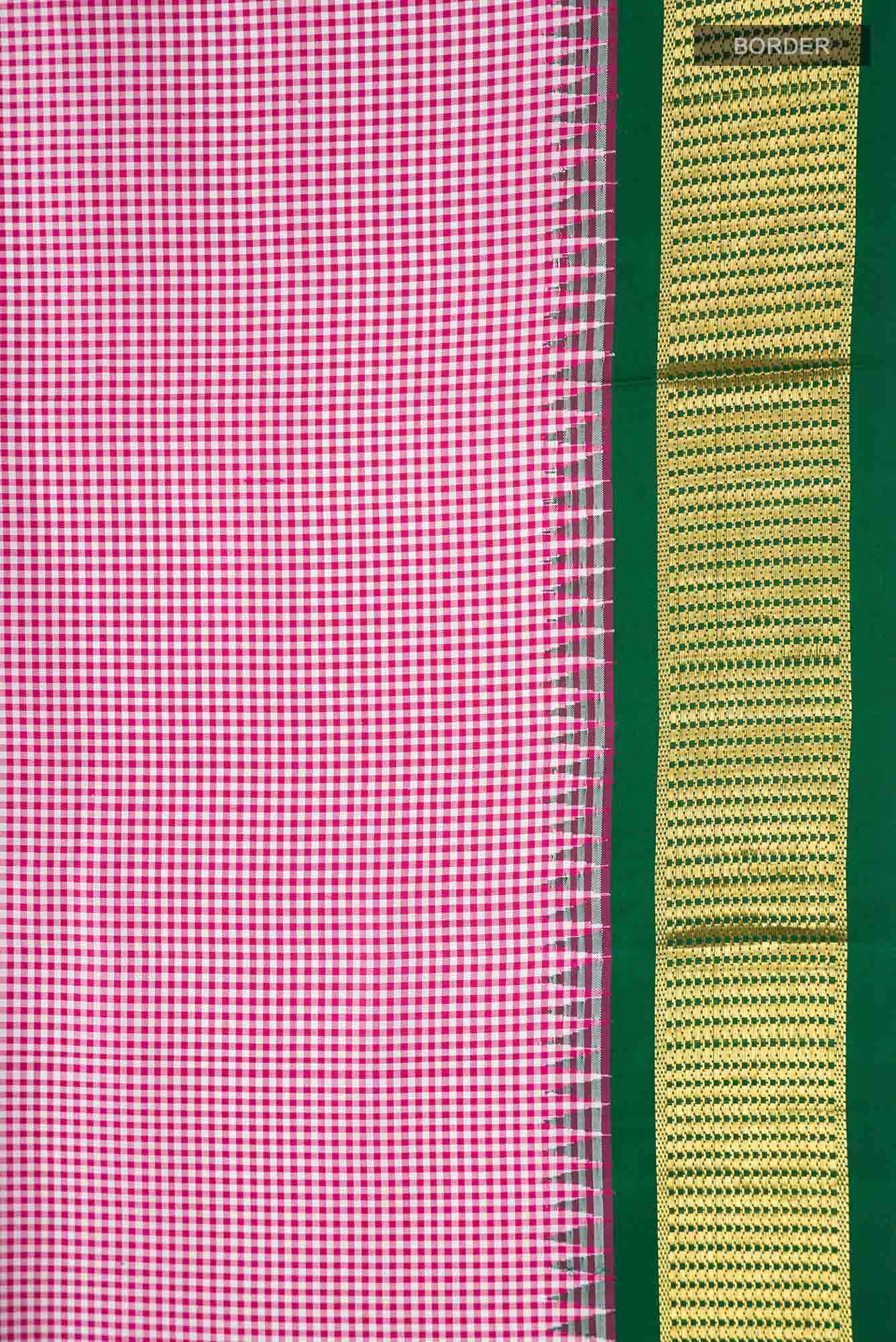 Pink Kanchipuram Silk Saree