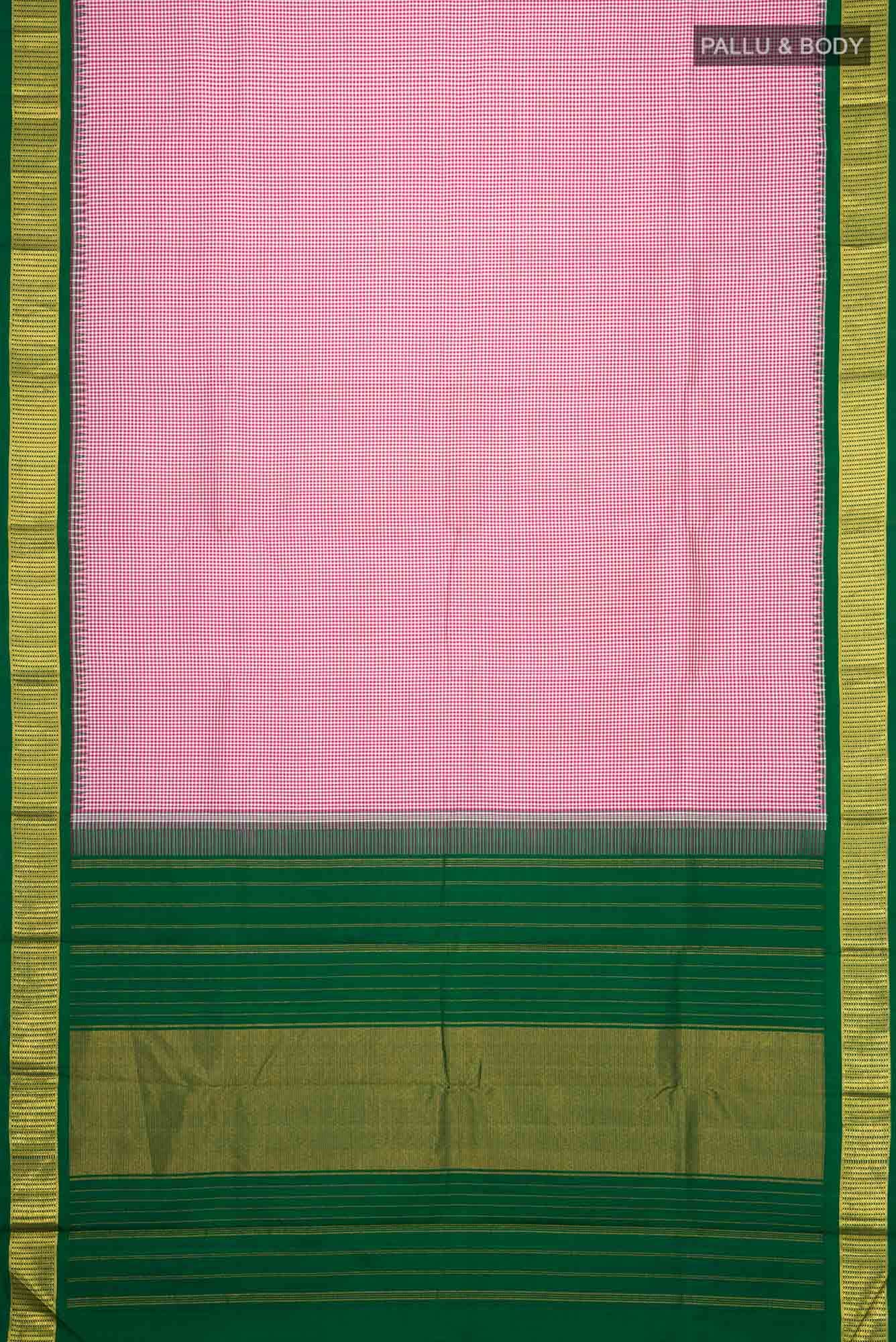 Pink Kanchipuram Silk Saree