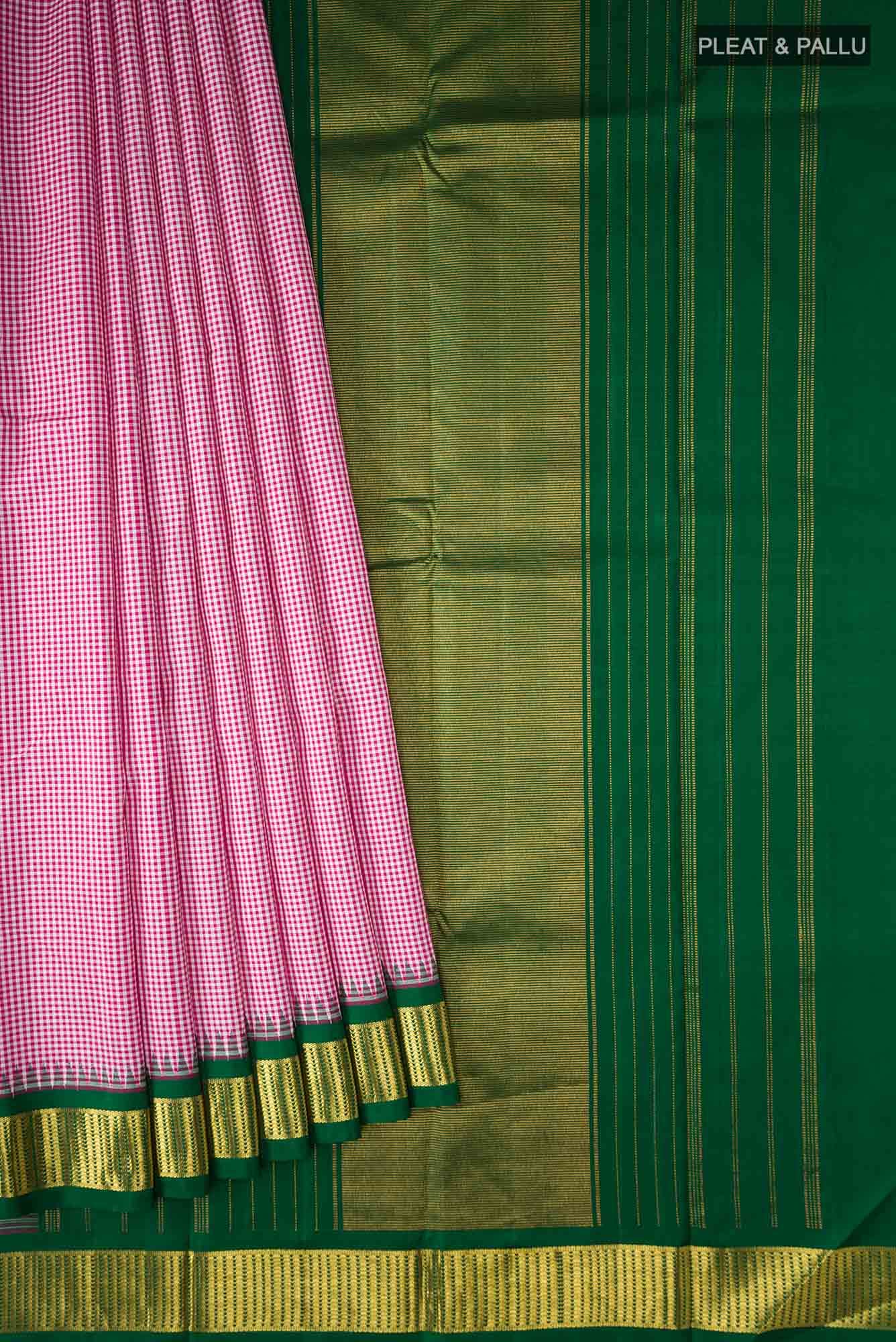 Pink Kanchipuram Silk Saree