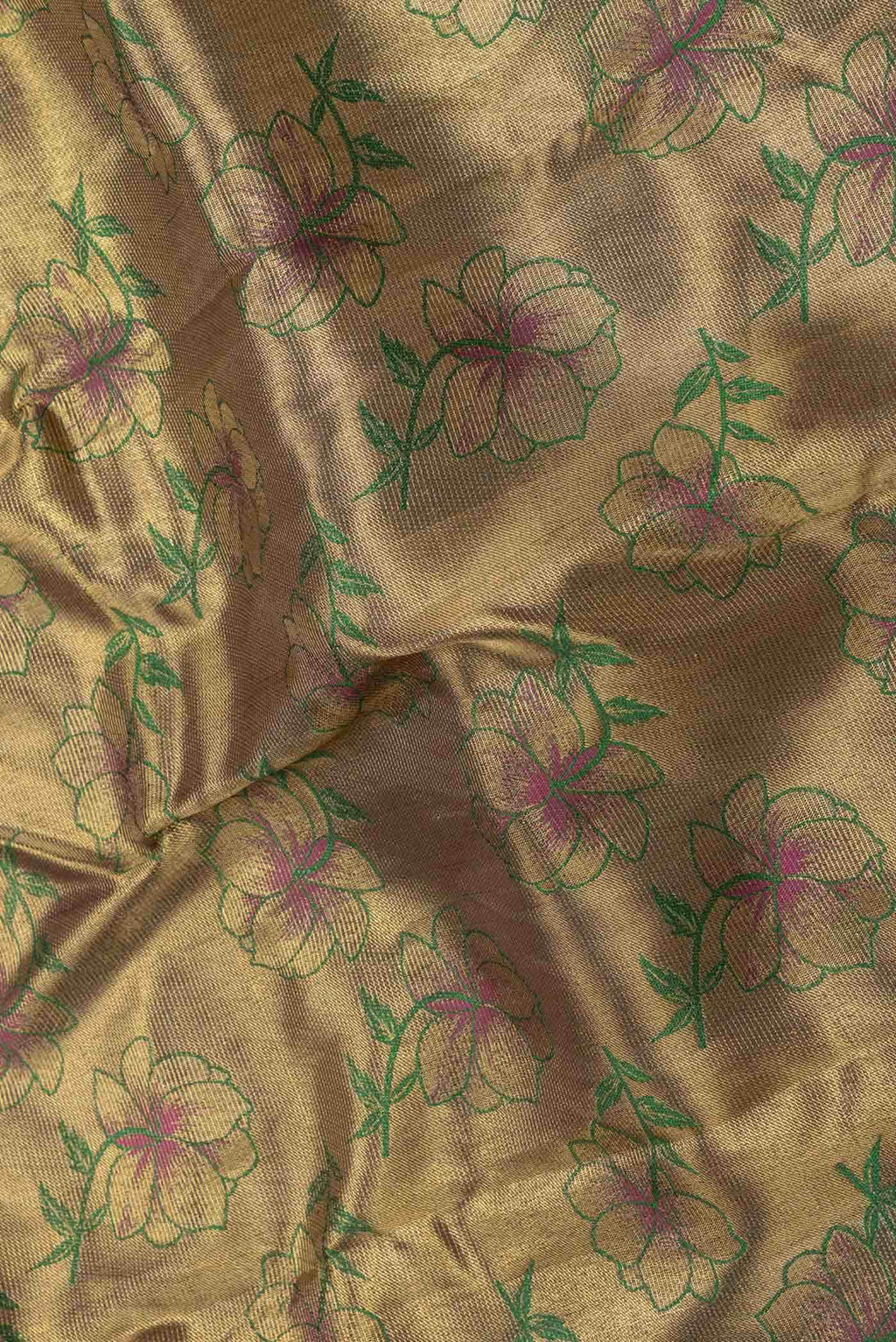 Green Dual Tone Kanchipuram Silk Saree