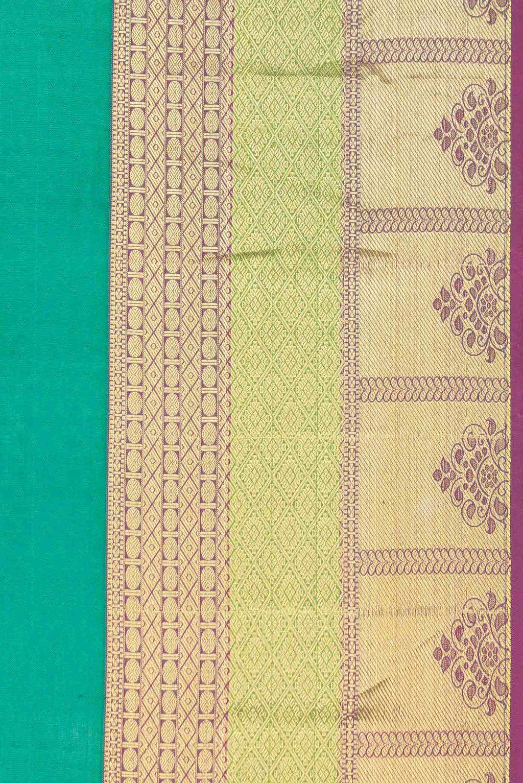 Green Dual Tone Kanchipuram Silk Saree