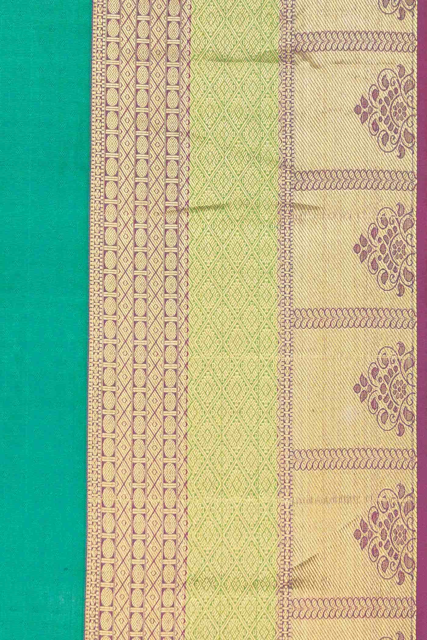 Green Dual Tone Kanchipuram Silk Saree