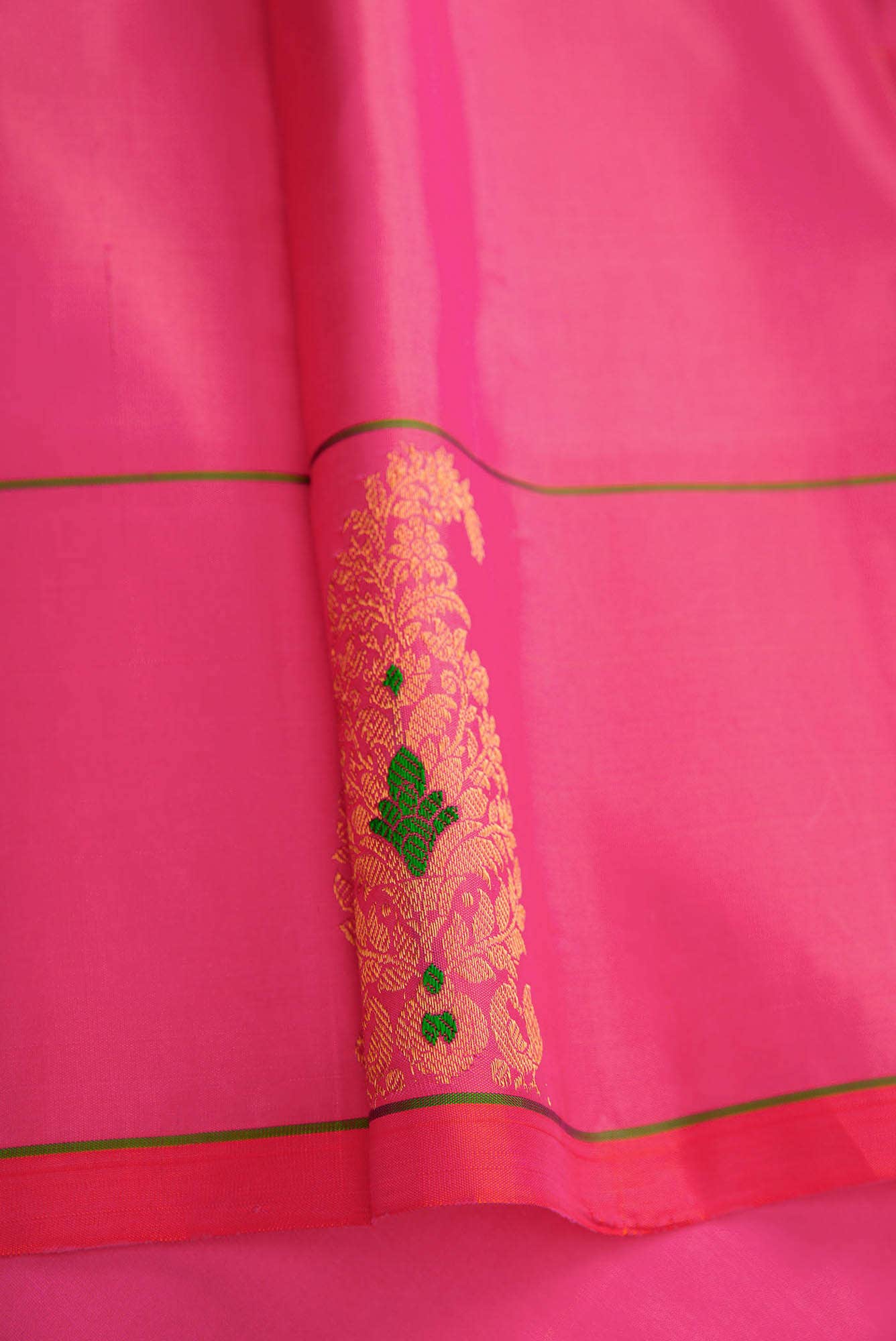 Pink Dual Tone Paithani Silk Saree
