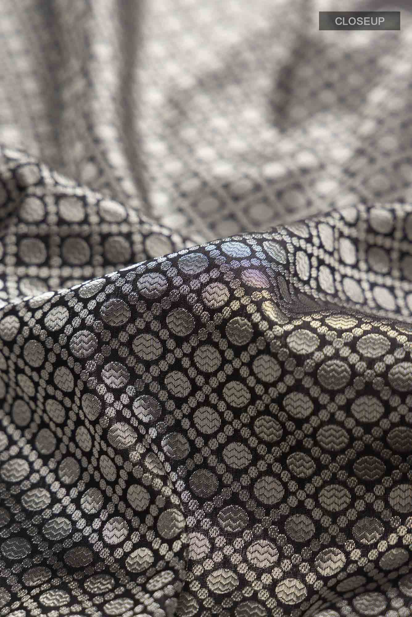 Black Banarasi Silk Saree
