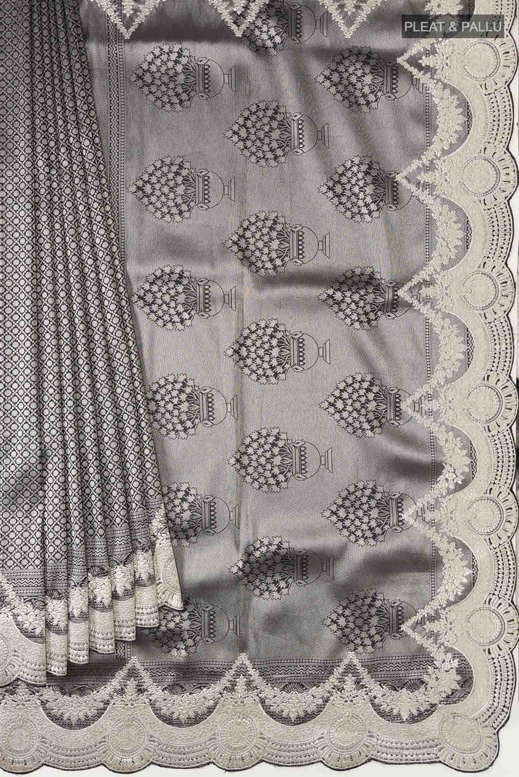 Black Banarasi Silk Saree