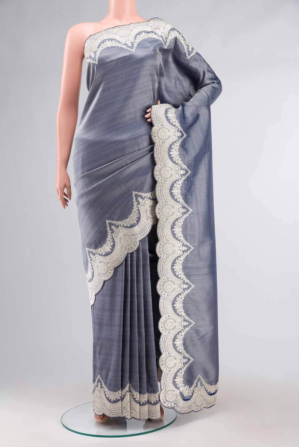 Blue Banarasi Silk Saree
