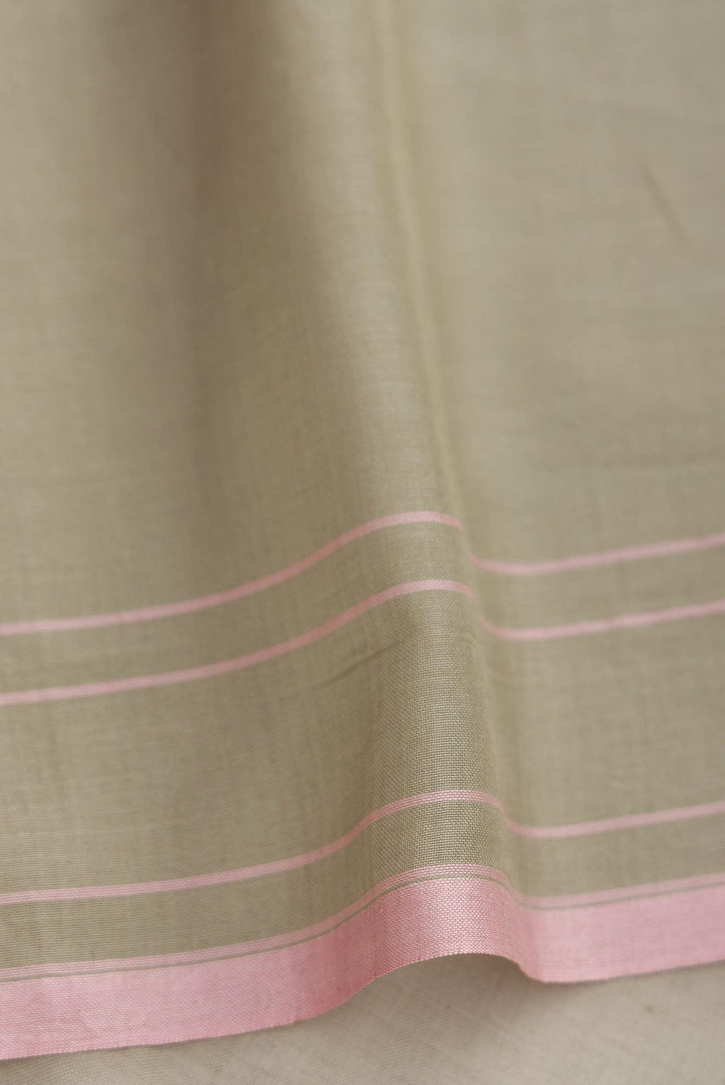 Pure Silk Pure Zari Grey Dual Tone Banarasi Cotton Saree