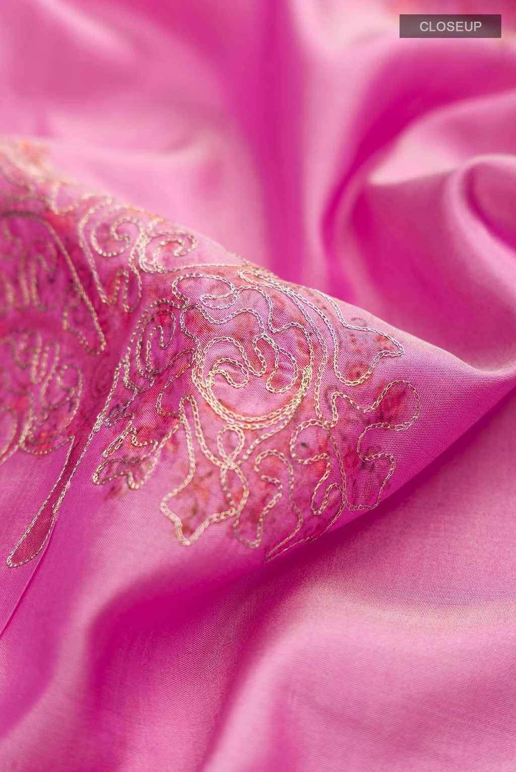 Pink Bangalore Silk Saree