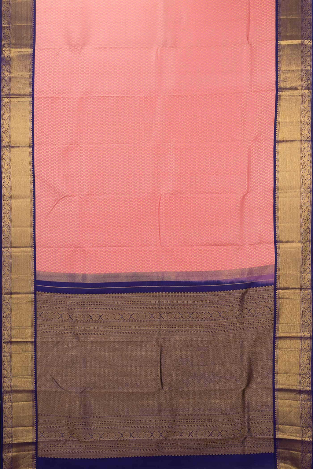 Pink Dual Tone Kanchipuram Silk Saree