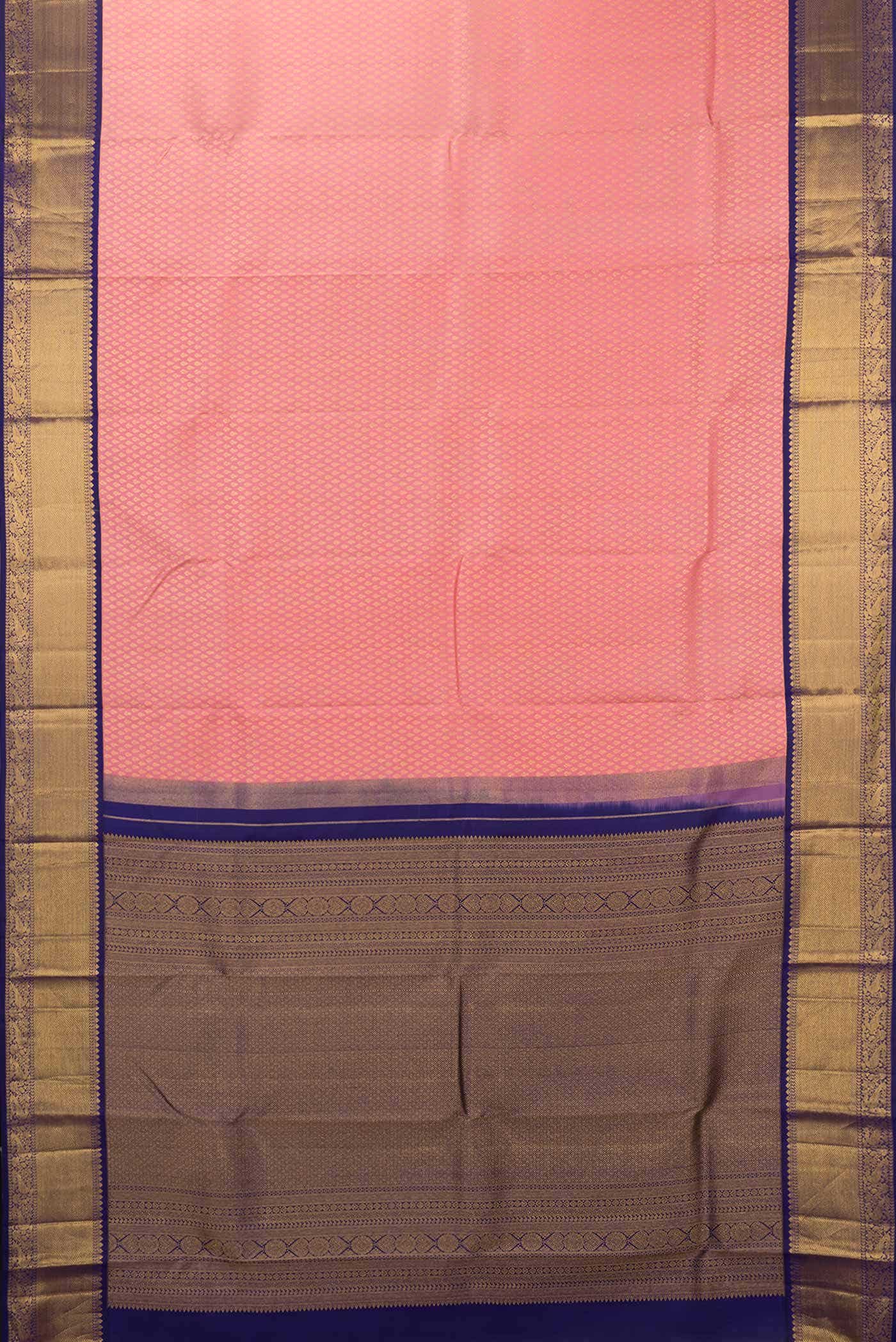 Pink Dual Tone Kanchipuram Silk Saree