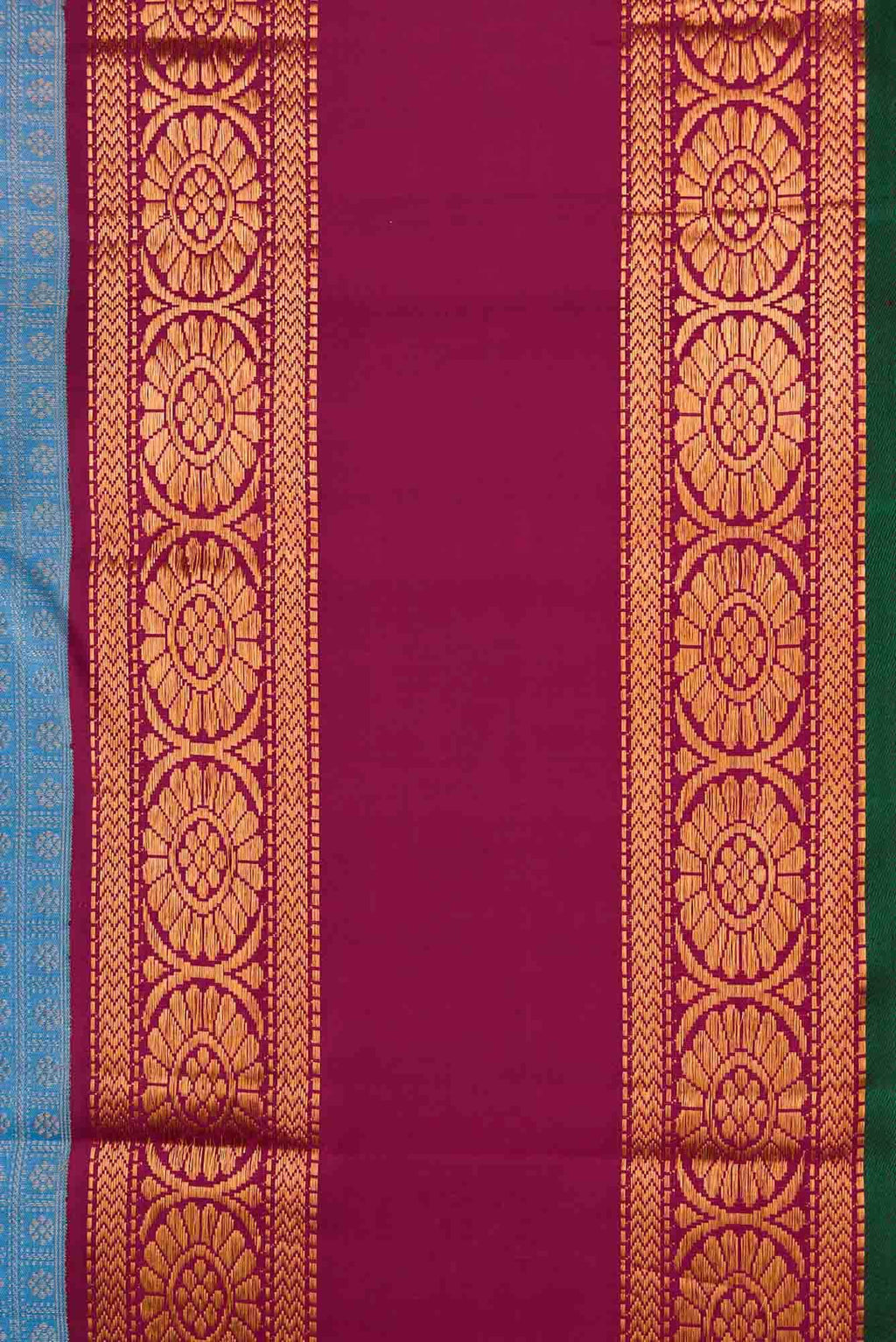 Blue Dual Tone Kanchipuram Silk Saree