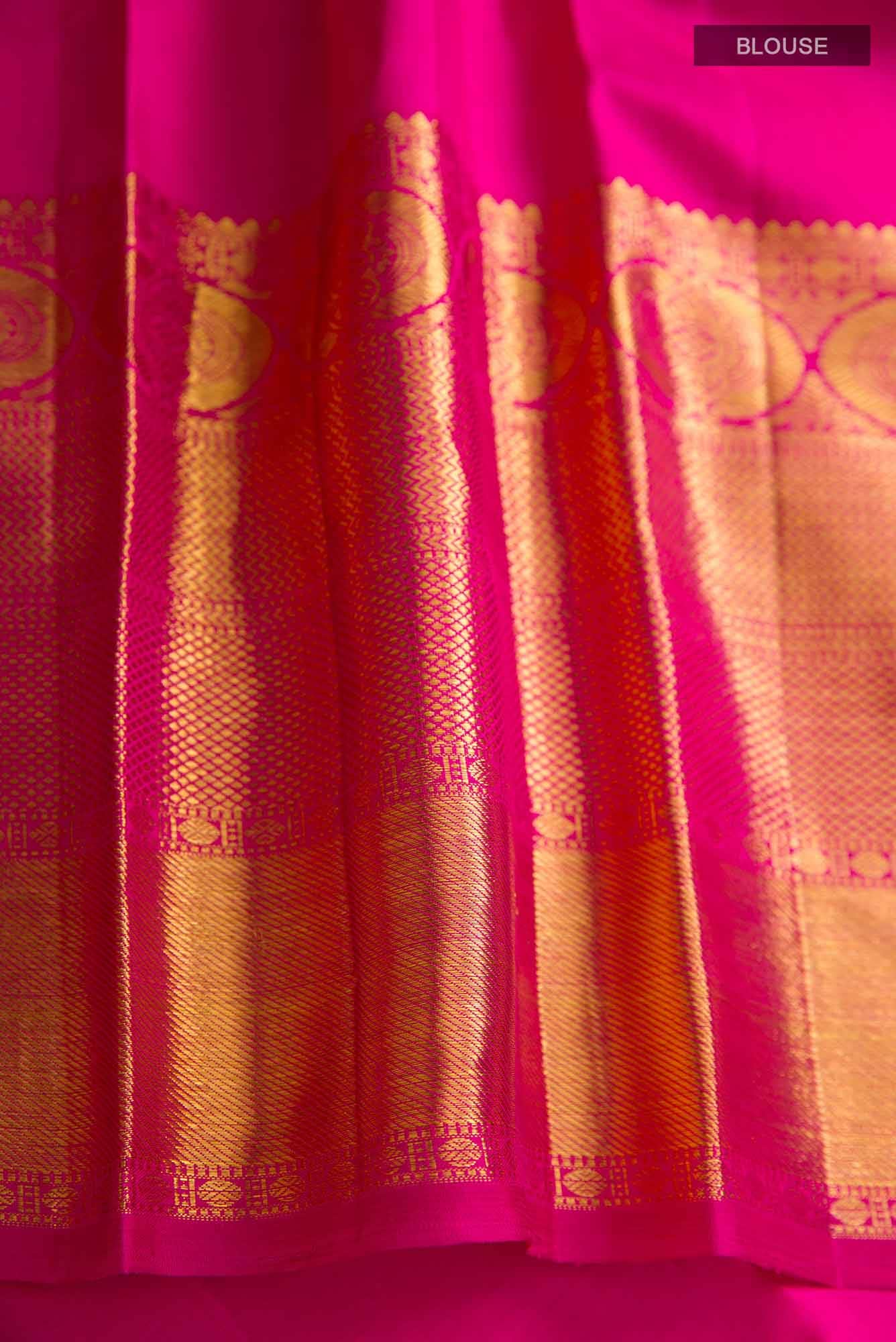 Green Dual Tone Kanchipuram Silk Saree