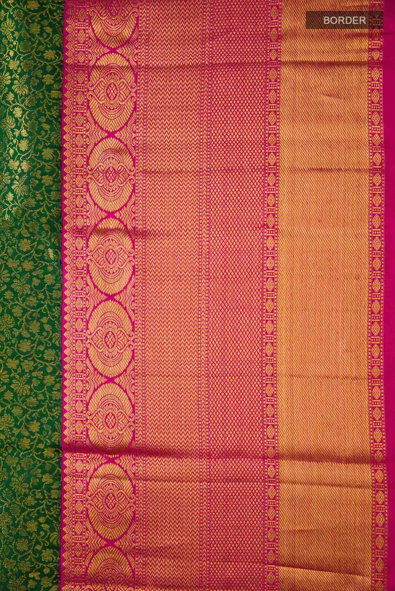 Green Dual Tone Kanchipuram Silk Saree