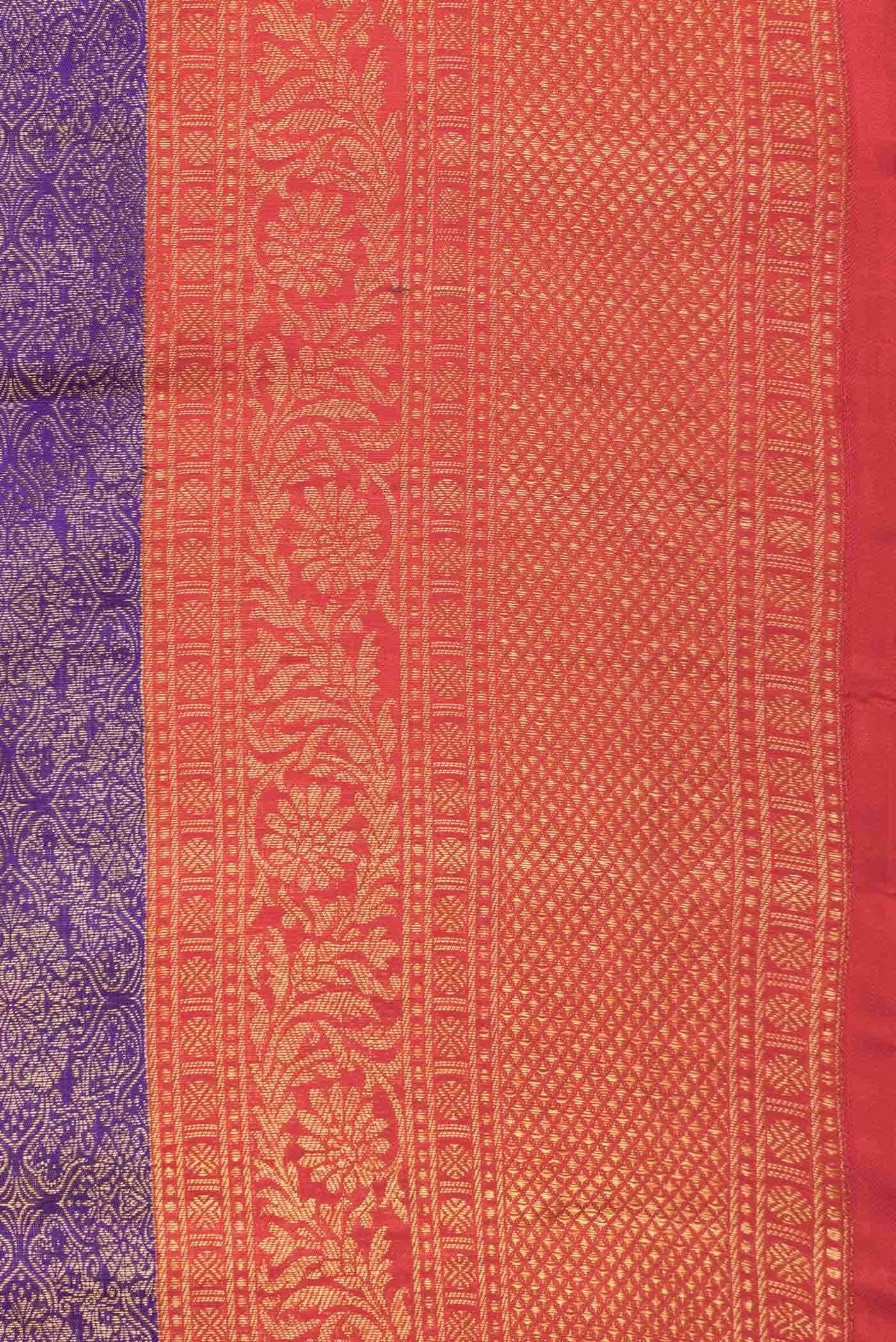 Violet Dual Tone Kanchipuram Silk Saree