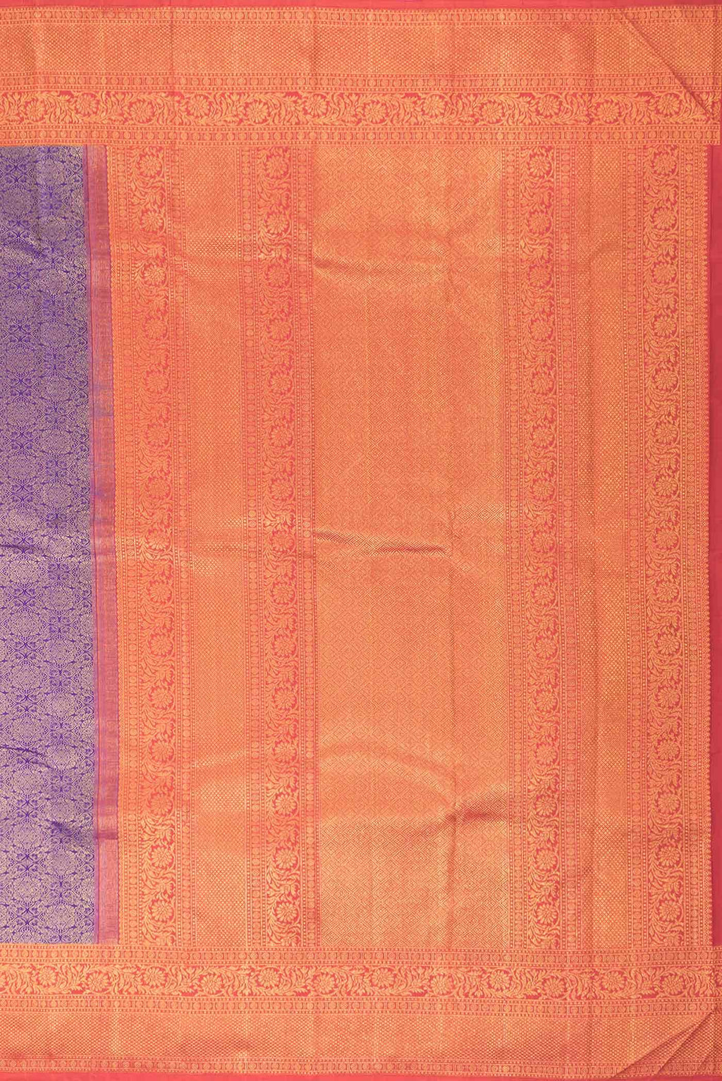 Violet Dual Tone Kanchipuram Silk Saree