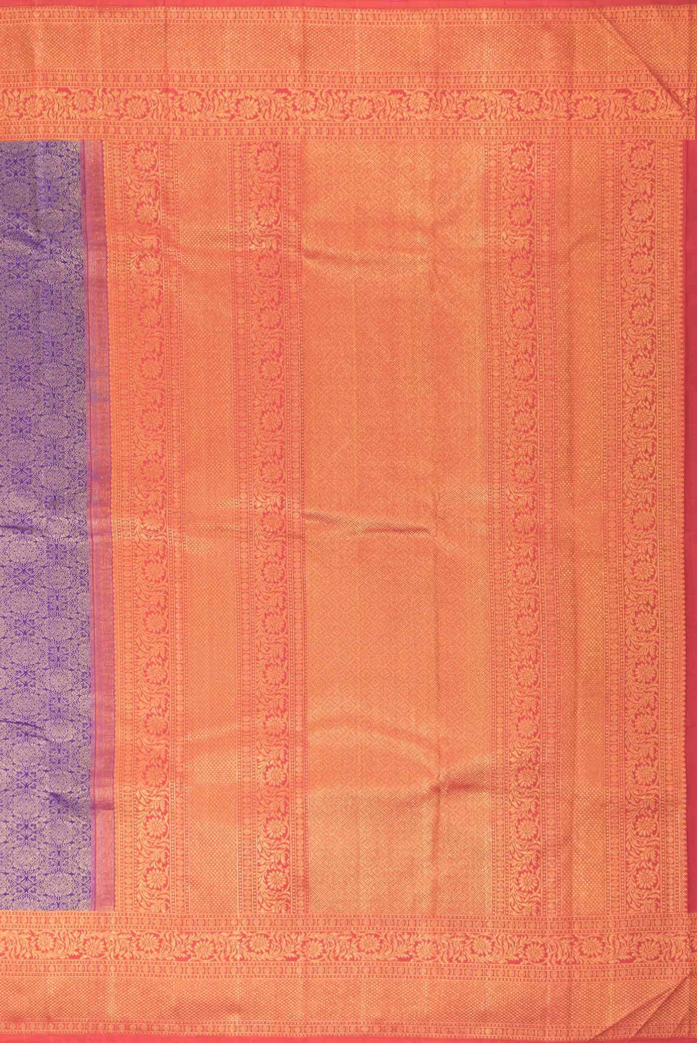 Violet Dual Tone Kanchipuram Silk Saree